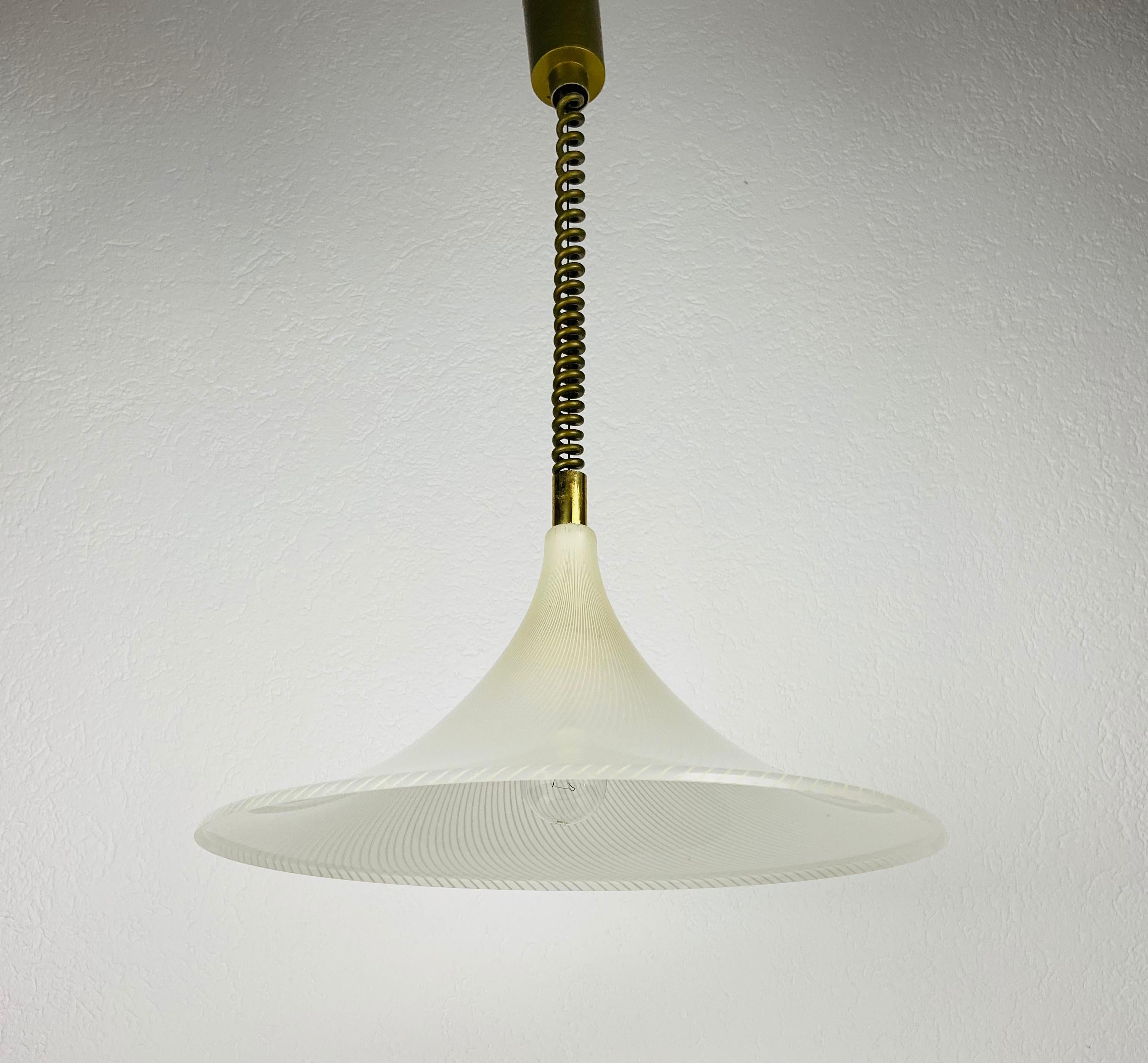Mid-Century Modern Midcentury Plexiglass Pendant Lamp, 1960s For Sale