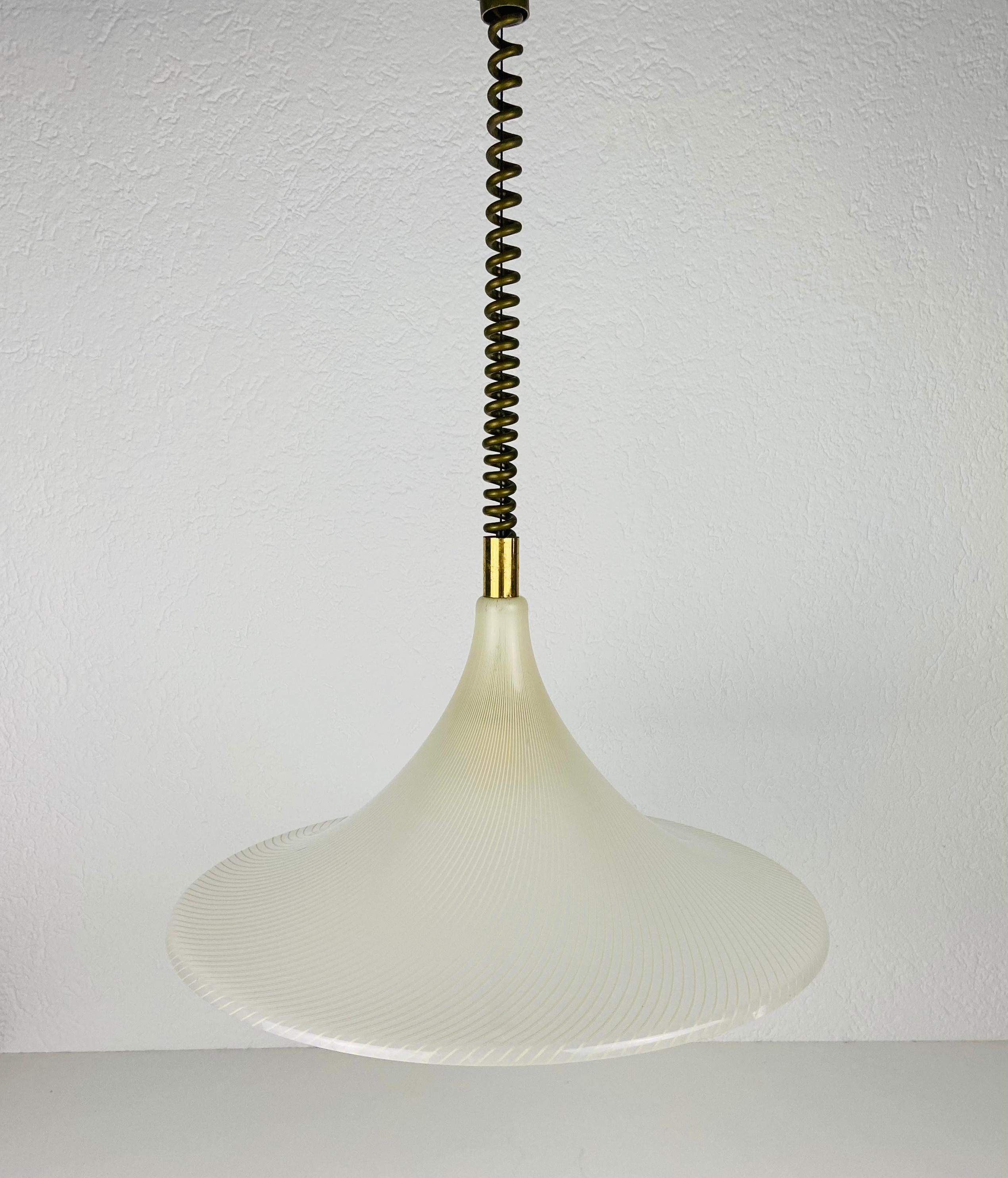 Mid-20th Century Midcentury Plexiglass Pendant Lamp, 1960s For Sale