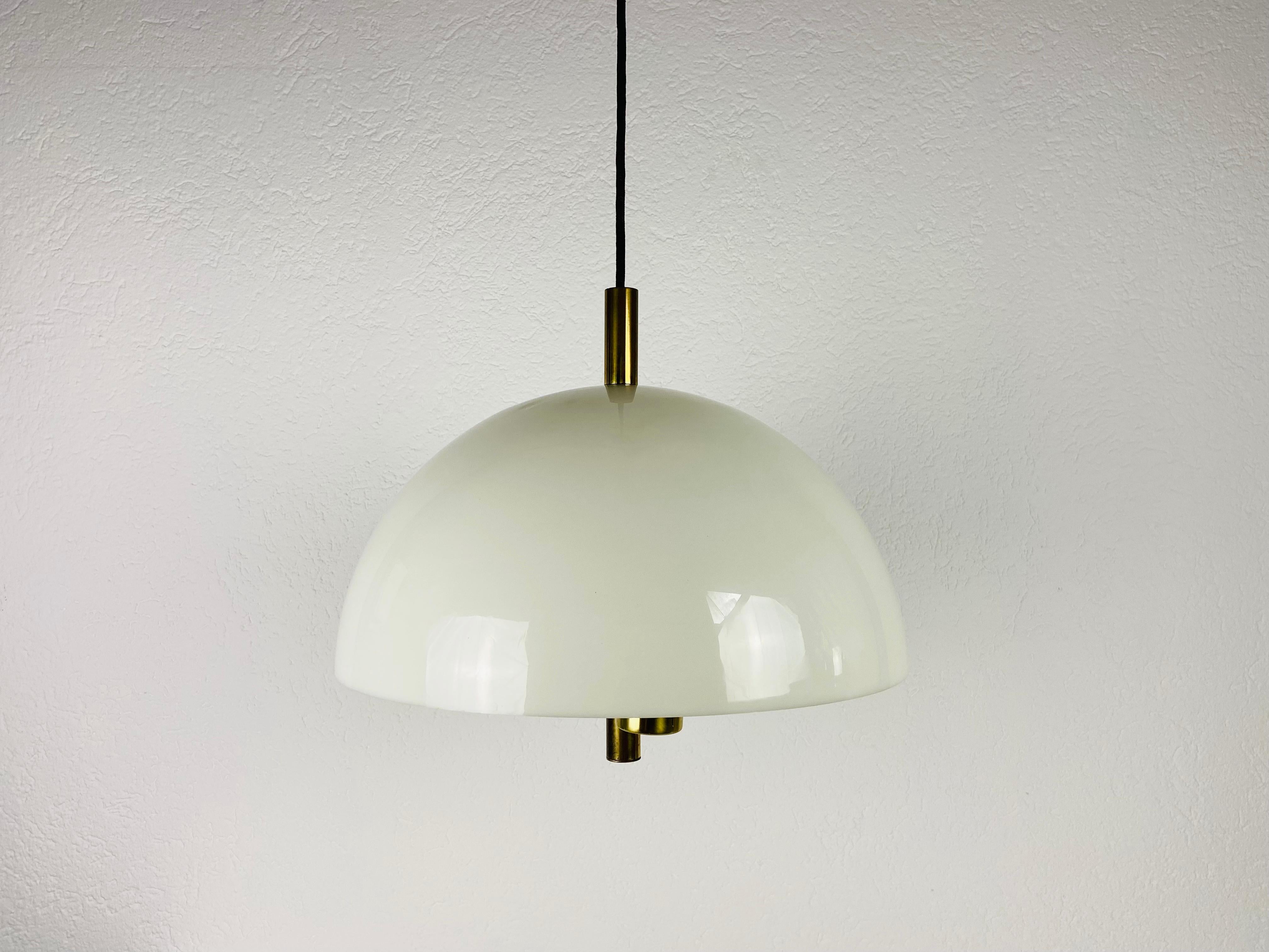 Mid-20th Century Midcentury Plexiglass Pendant Lamp, 1960s For Sale