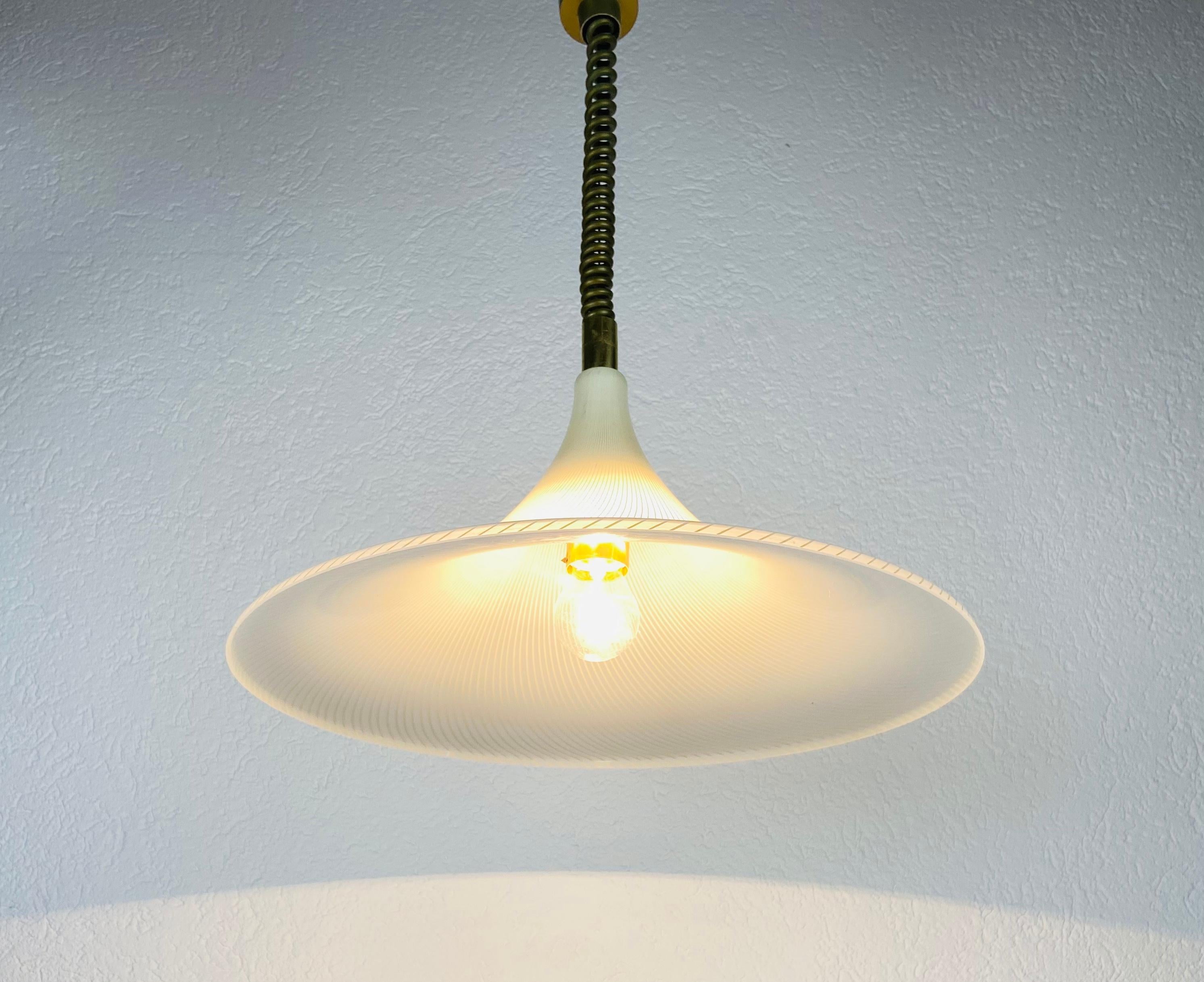 Midcentury Plexiglass Pendant Lamp, 1960s For Sale 3