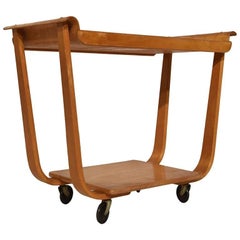 Midcentury Plywood Trolley by Cees Braakman for Pastoe, Netherlands, 1950