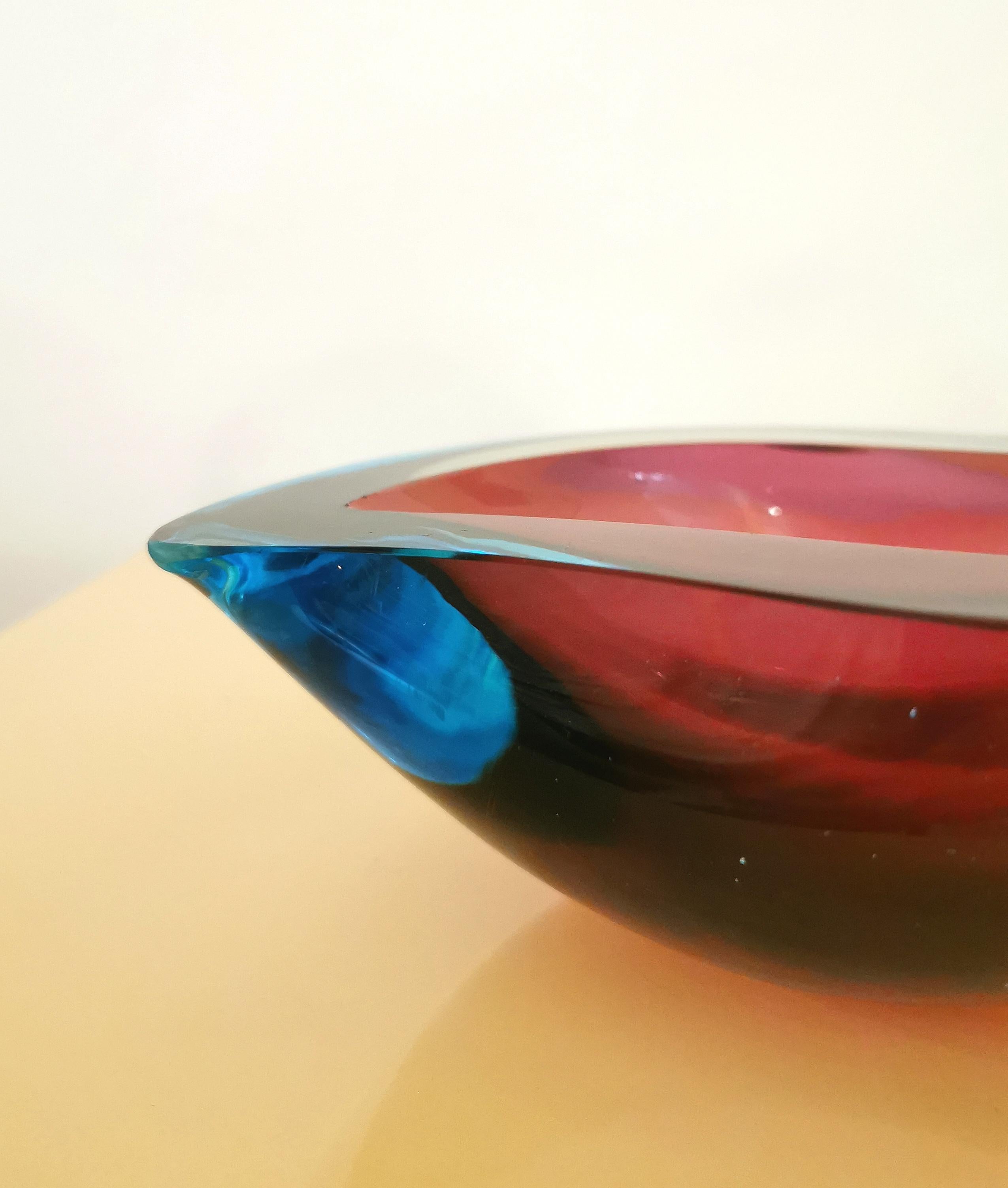 Mid-Century Modern Midcentury Vide-Poche Decorative Object Murano Glass Attributed to Flavio Poli 