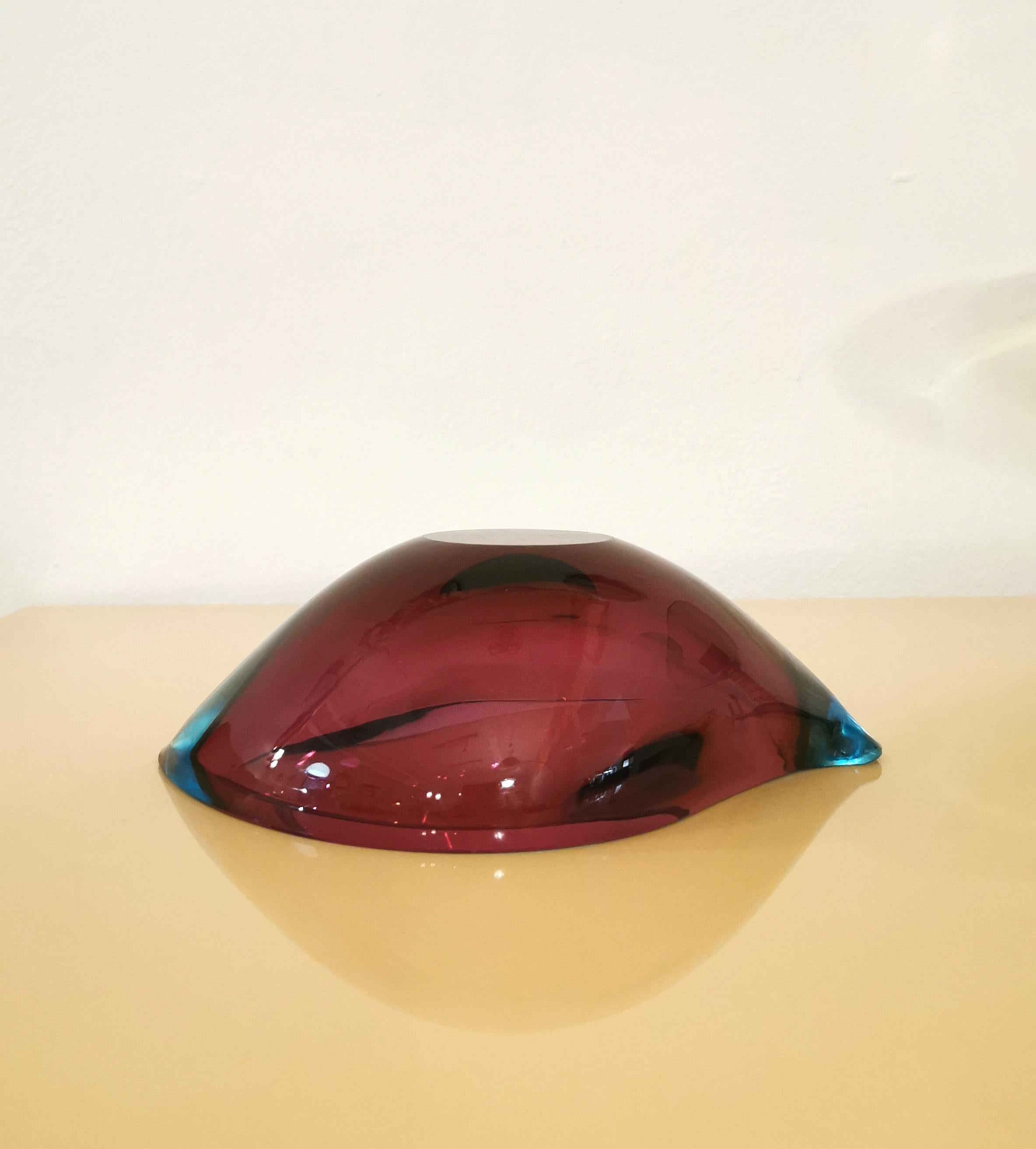 Midcentury Vide-Poche Decorative Object Murano Glass Attributed to Flavio Poli  2