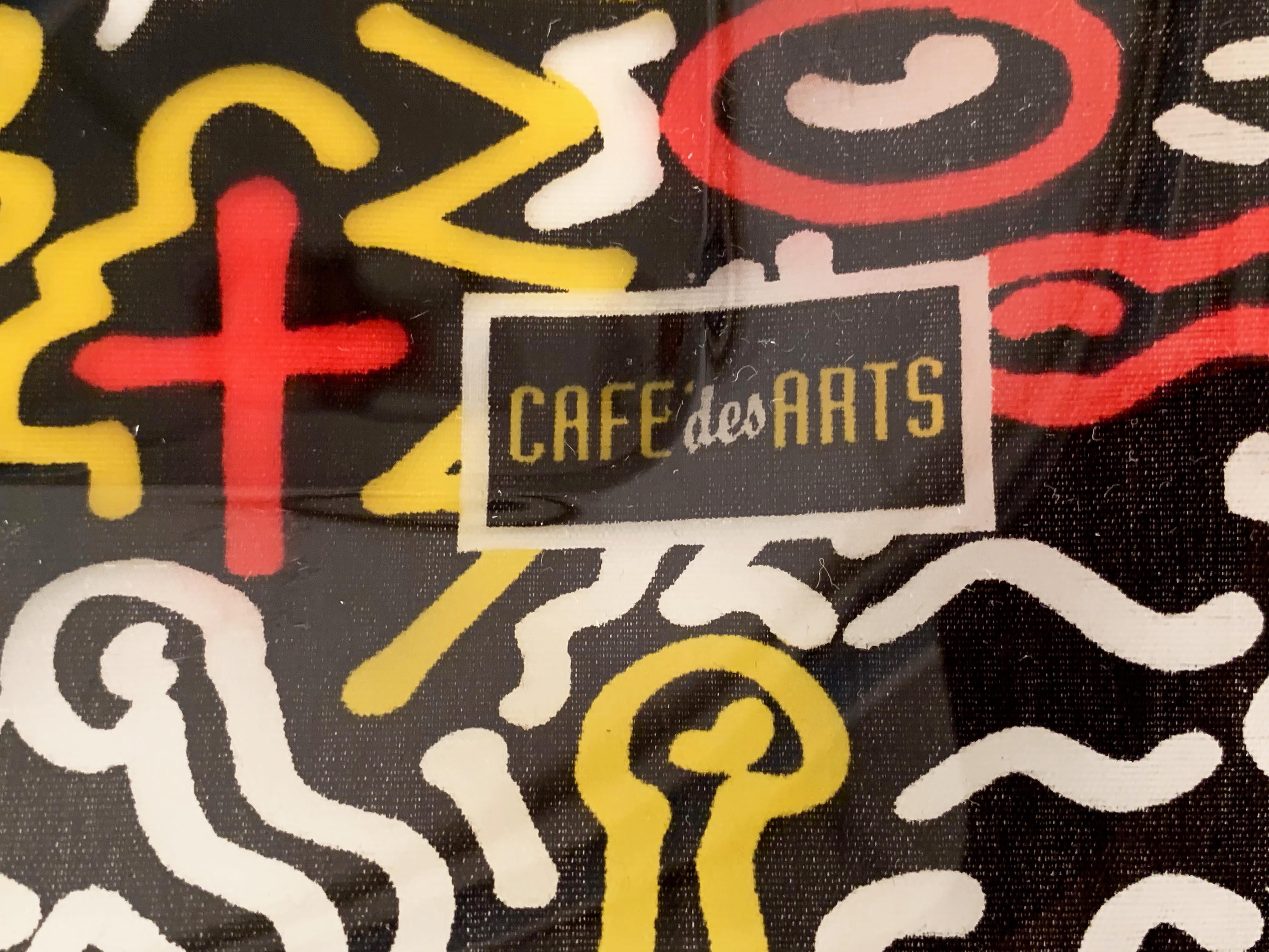 Midcentury Pop Art Keith Haring Serving Tray after design Café des Arts, 1990s 4