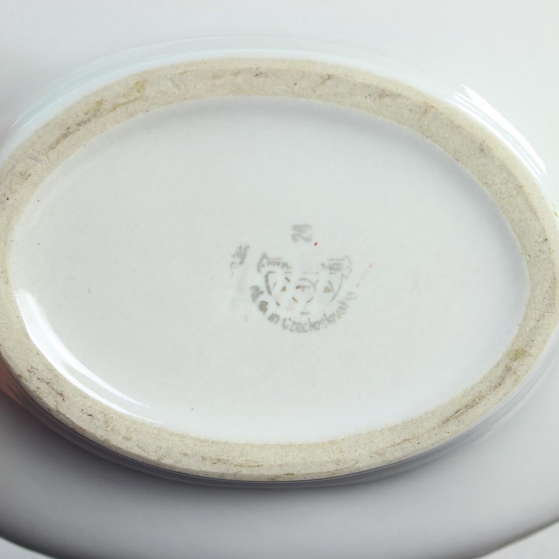 Mid-Century Porcelain Bowl, Czechoslovakia 1960s For Sale 3