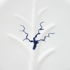 Royal Crown Derby Porcelain Platter with Cobalt and Gold Handpainted Detailing