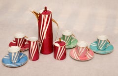 Midcentury Porcelain Coffee Set by Wincenty Potacki for Ćmielów, Poland, 1960s