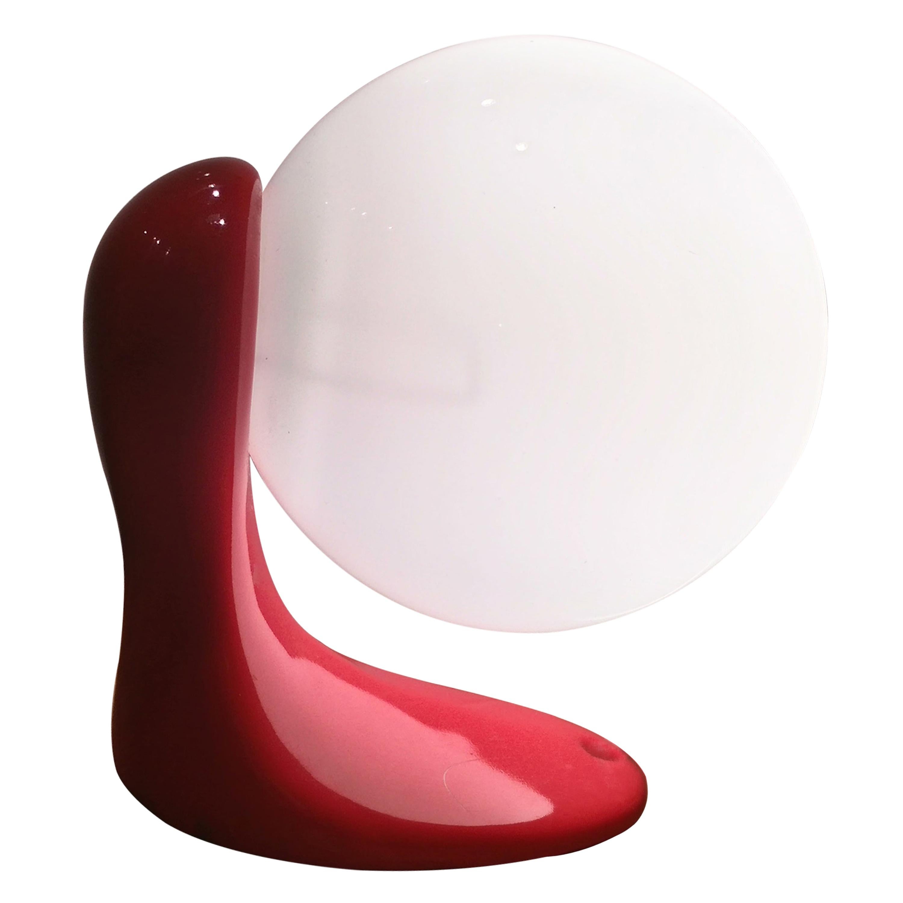 Lampada da tavolo di design in porcellana del Medioevo, anni '80