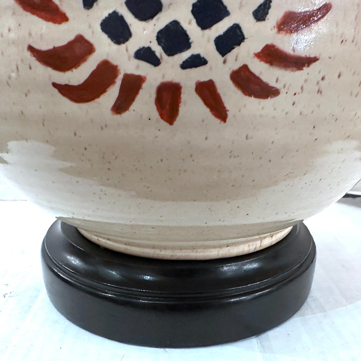 Lámpara de porcelana de mediados de siglo Porcelana en venta