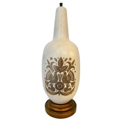 Midcentury Porcelain Lamp