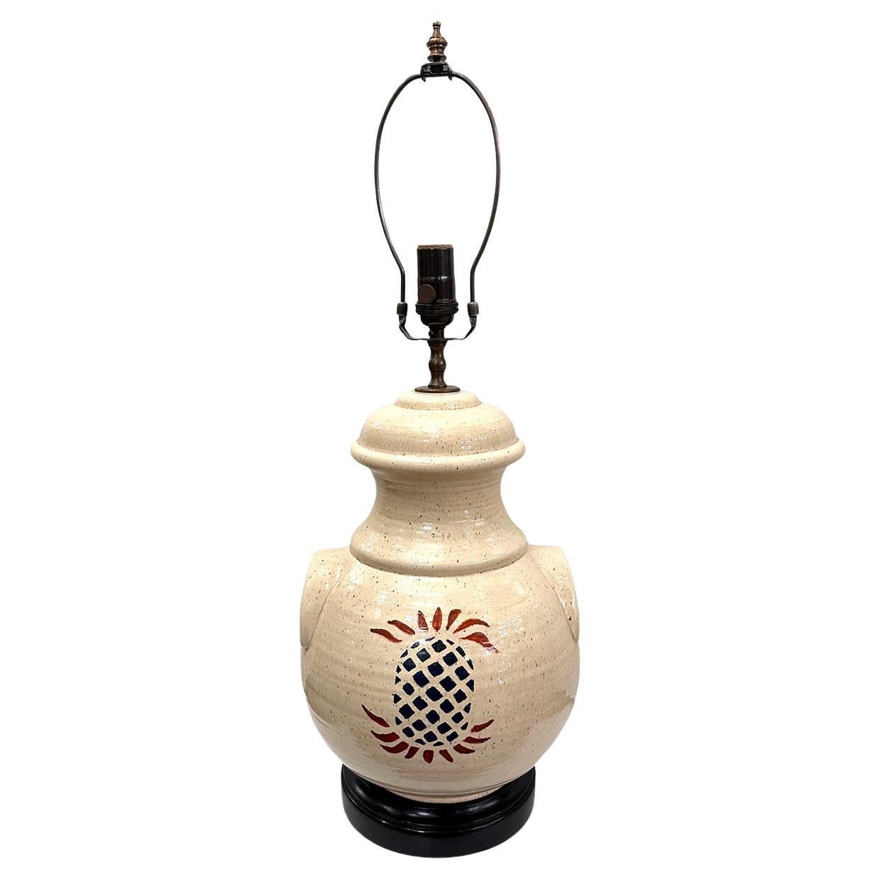 Midcentury Porcelain Lamp