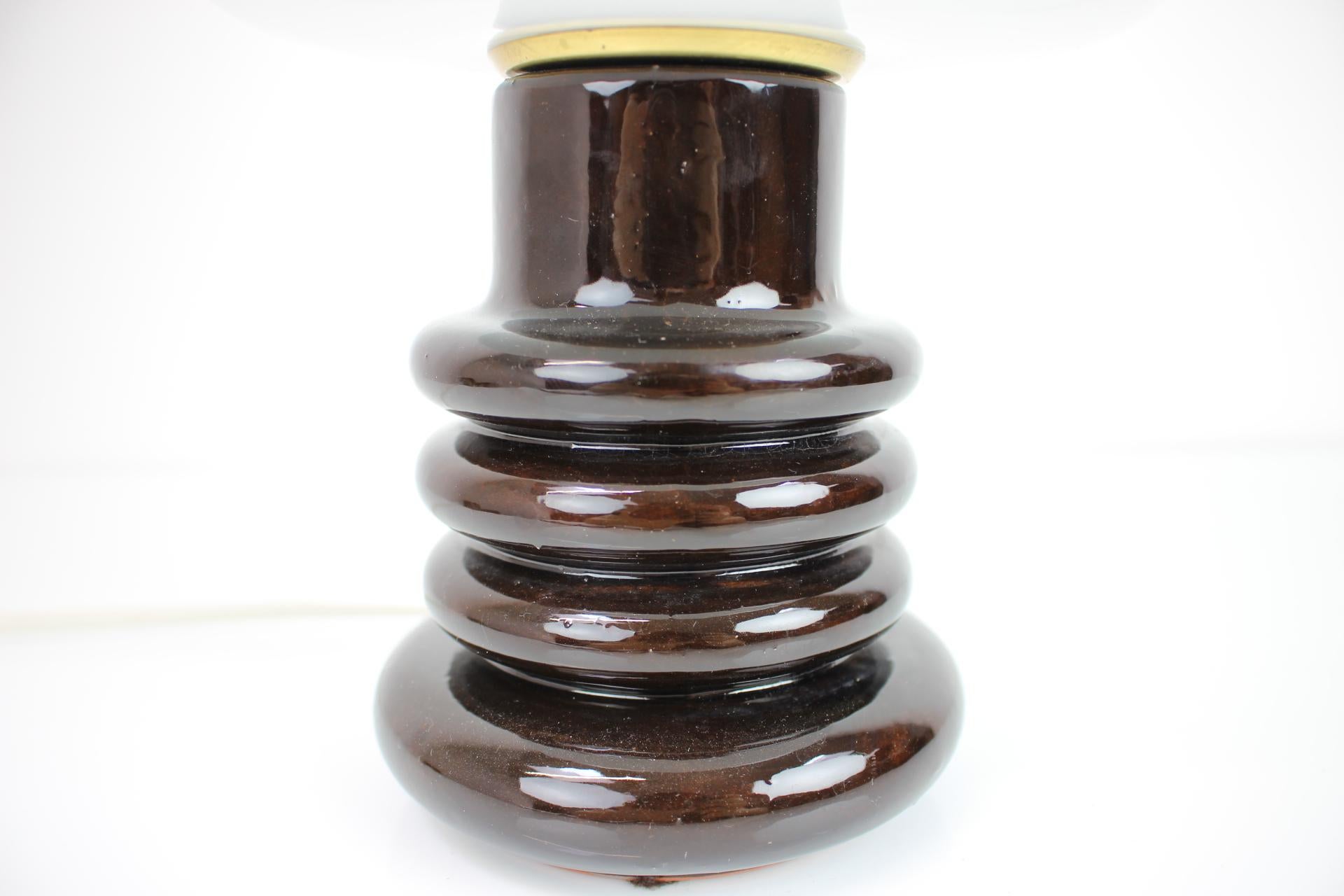 Midcentury Porcelain Table Lamp, 1960s In Good Condition For Sale In Praha, CZ