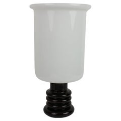 Lampada da tavolo in porcellana del Medioevo, anni '60