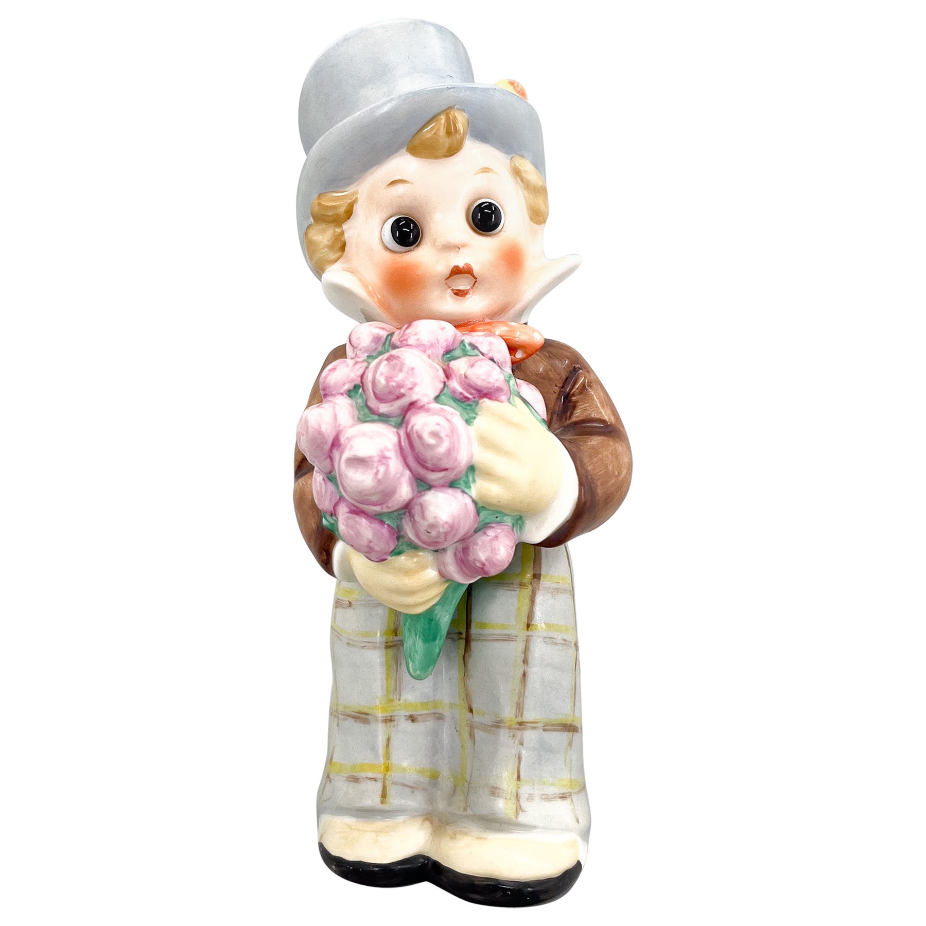 Lámpara de mesa de porcelana de mediados de siglo de Goebel, Alemania, años 60 en venta