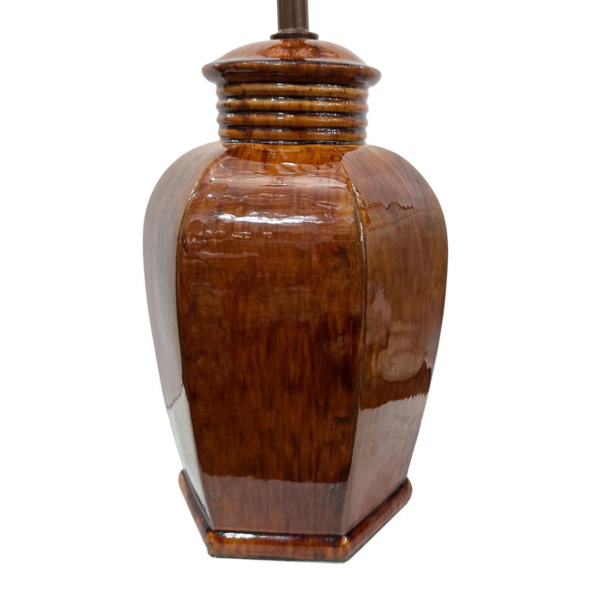 Mid-20th Century Midcentury Porcelain Table Lamp For Sale