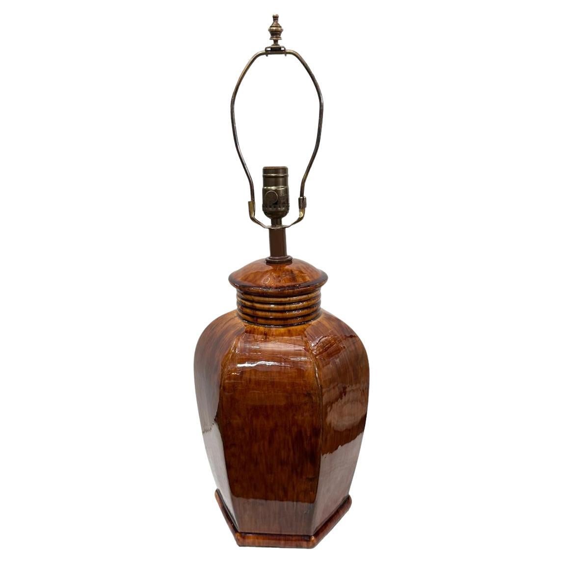 Midcentury Porcelain Table Lamp