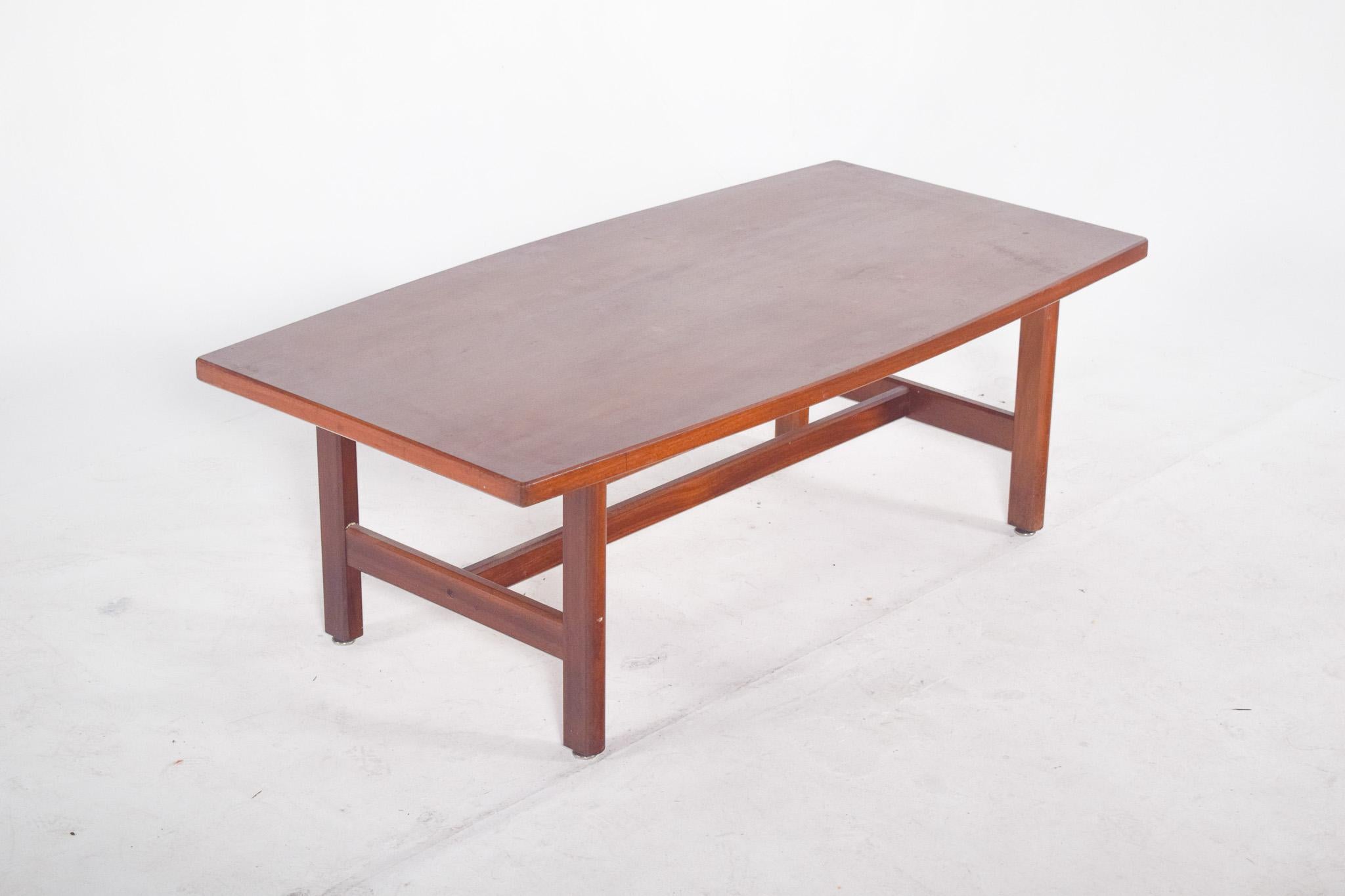 Wood Midcentury Portuguese Olaio Coffee Table For Sale