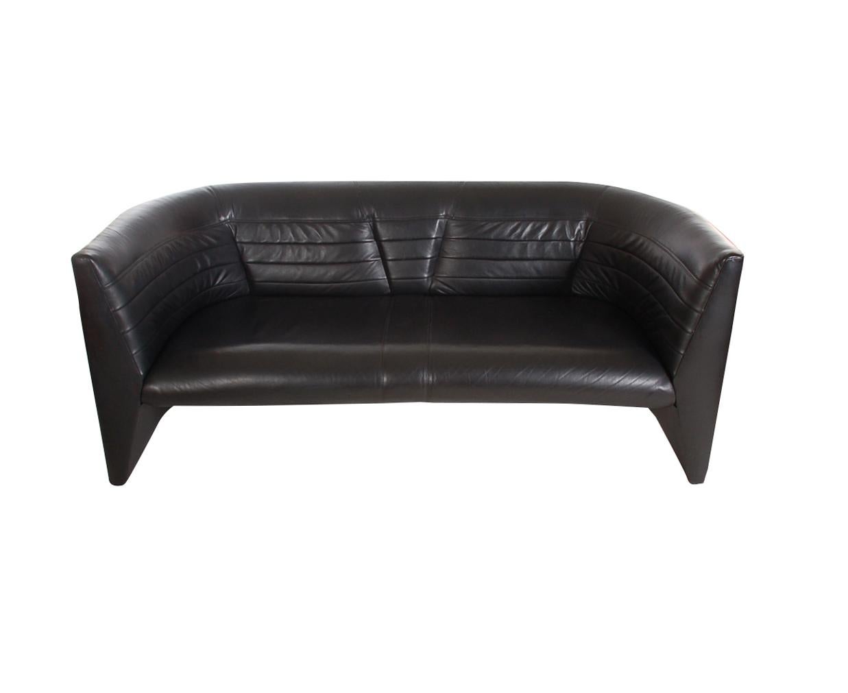 black leather sofa loveseat
