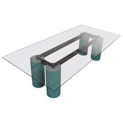 Midcentury Postmodern Vignelli Serenissimo Cassina Dining Table, 1970s, Italy