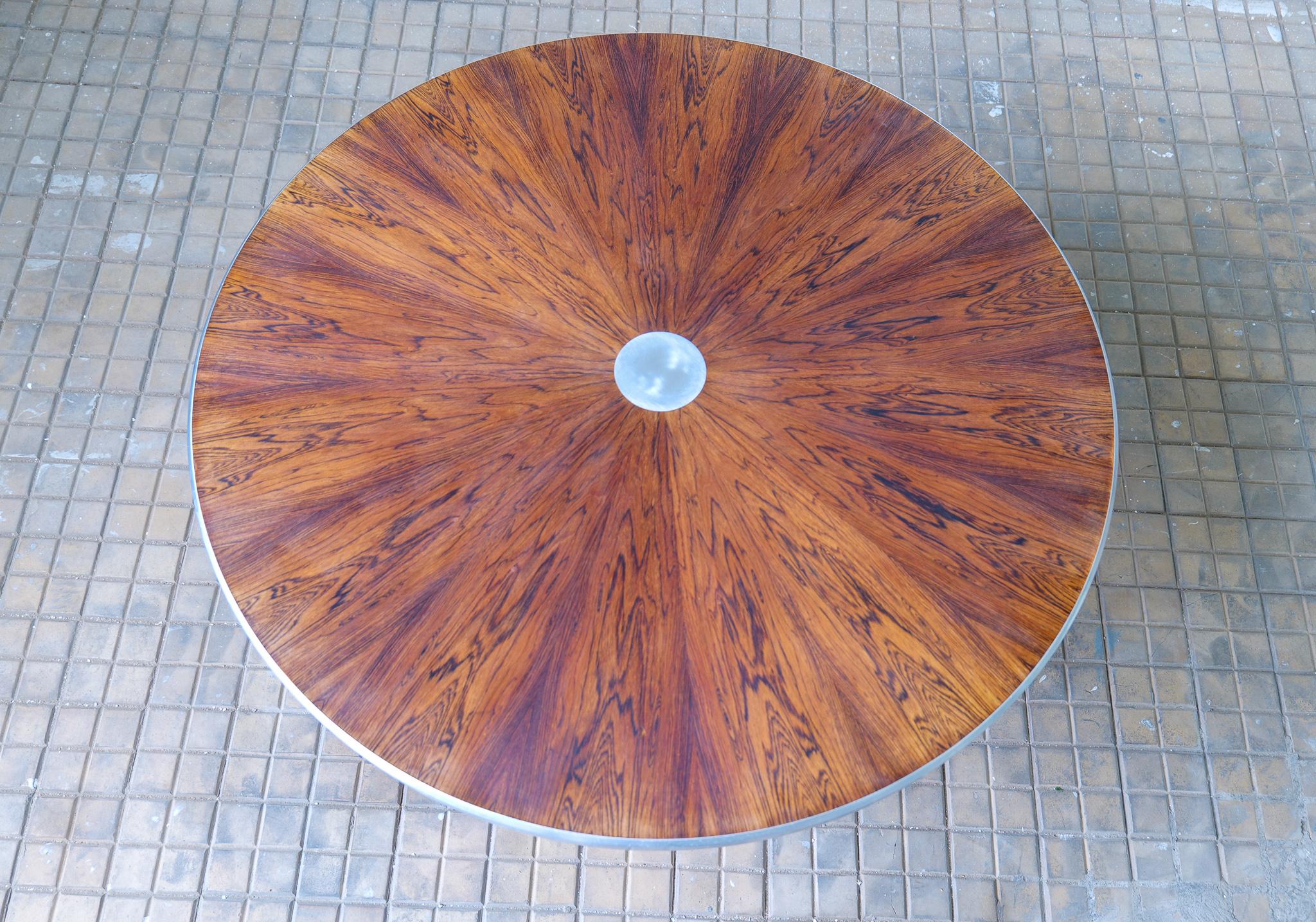 Midcentury Poul Cadovius Rosewood Dinner Table for France & Son For Sale 4