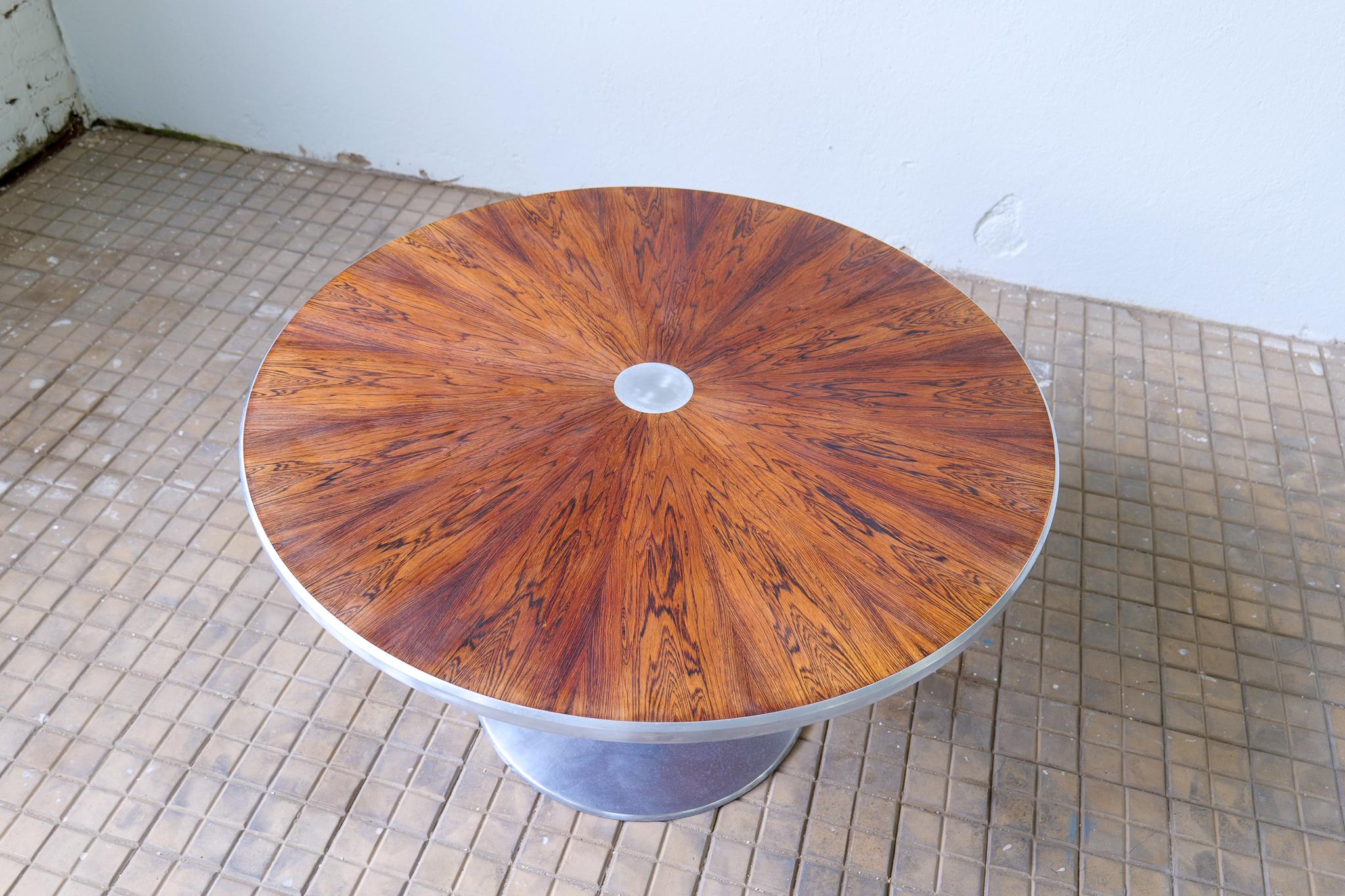 Mid-20th Century Midcentury Poul Cadovius Rosewood Dinner Table for France & Son For Sale
