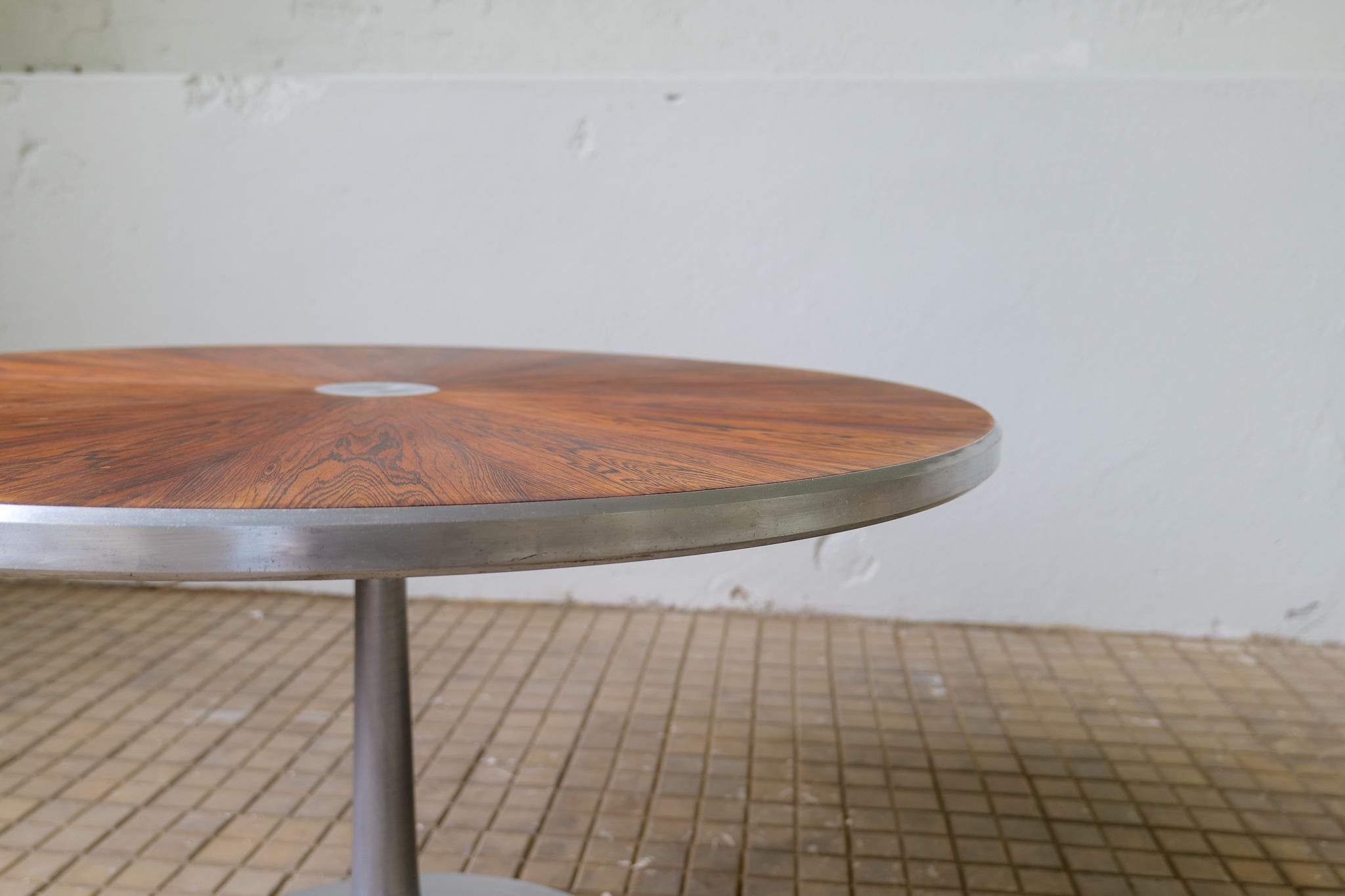 Aluminum Midcentury Poul Cadovius Rosewood Dinner Table for France & Son