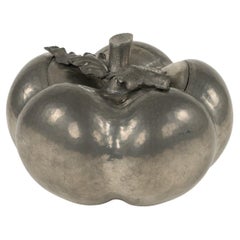 Seau à glace « Pumpkin » en étain du milieu du siècle dernier, style Mauro Manetti, Italie, années 1970