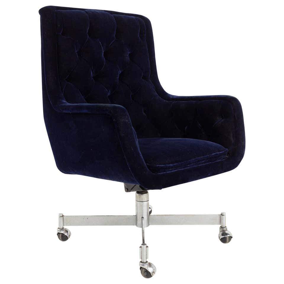 Rolling velvet chair Clearance