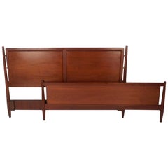 Midcentury Full-Size Headboard and Footboard by Drexel