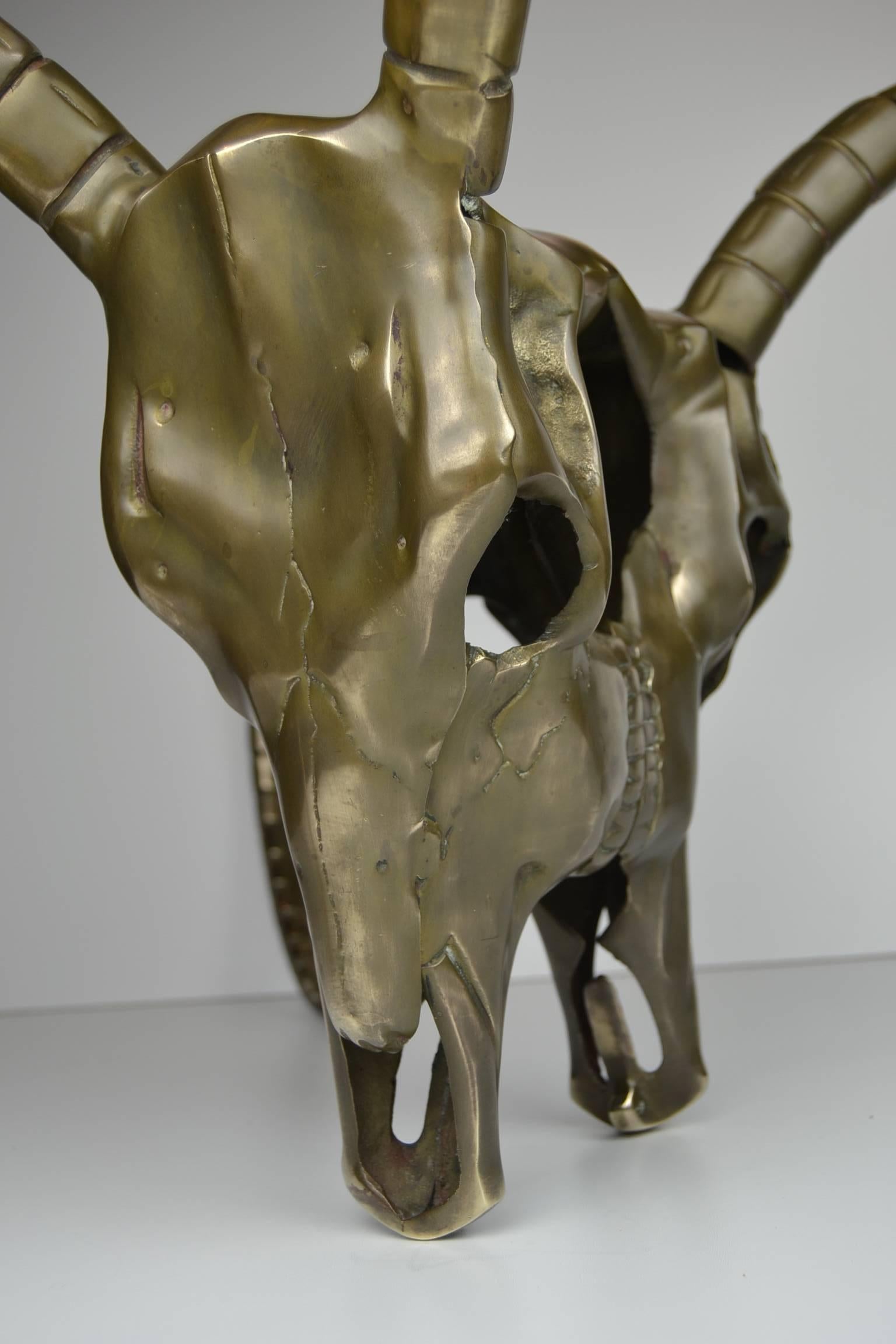 Brass Ram's Heads Coffee Table Base , Europe , 1960s 1