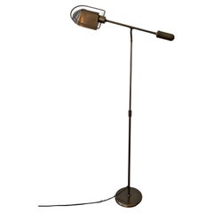 Midcentury Rare Adjustable Reading Brass Lamp by Florian Schulz
