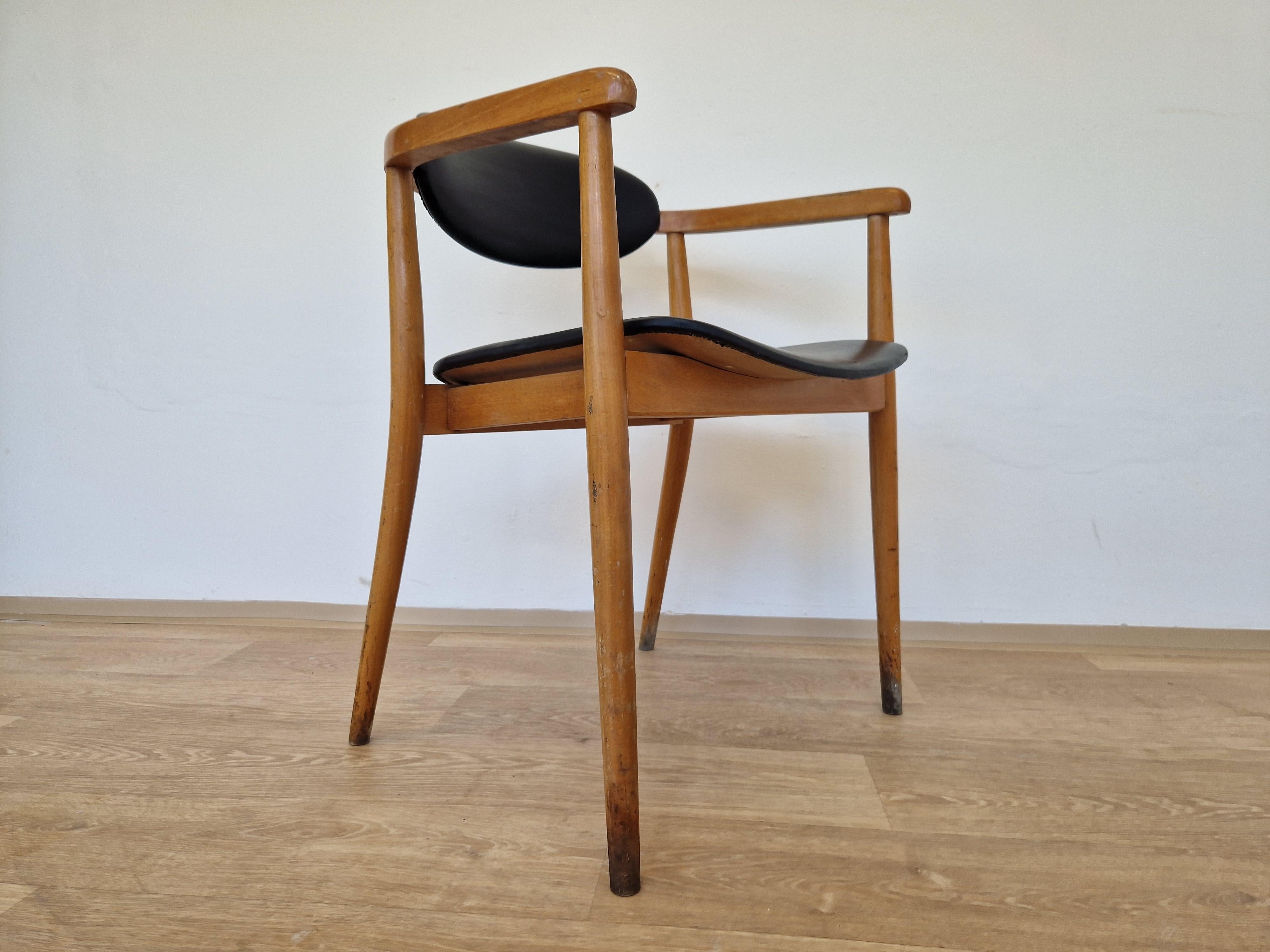 Mid-Century Modern Midcentury Rare Chair TON designed by Antonin Suman, Scandinavian Style, 1960s For Sale