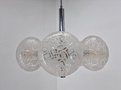 Midcentury Rare Chandelier Sputnik Hustadt Leuchten, Germany, 1970s