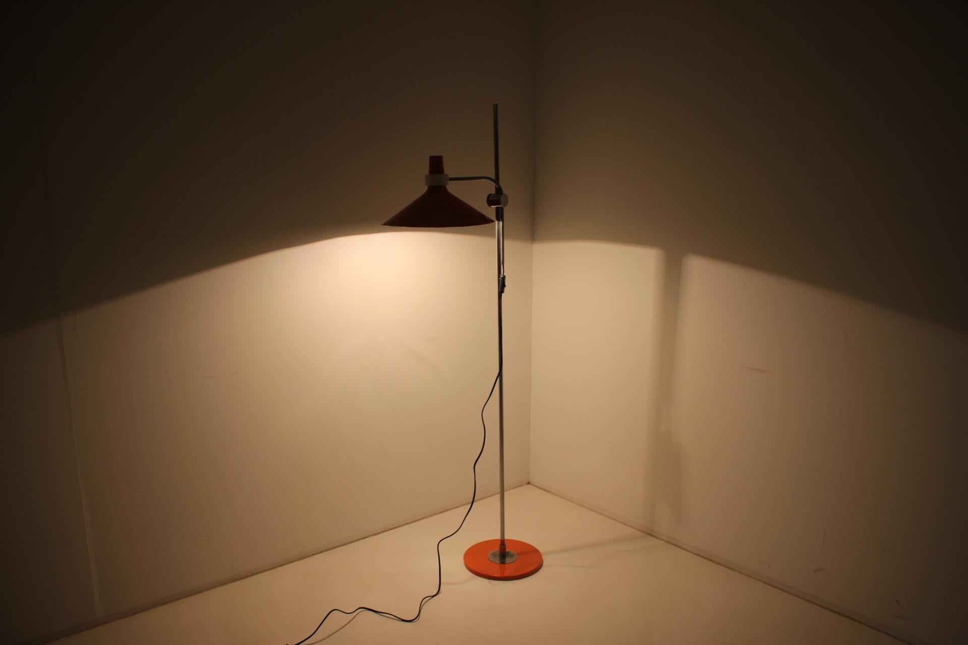 Midcentury Rare Floor Lamp by Pokrok Žilina, 1960s For Sale 6