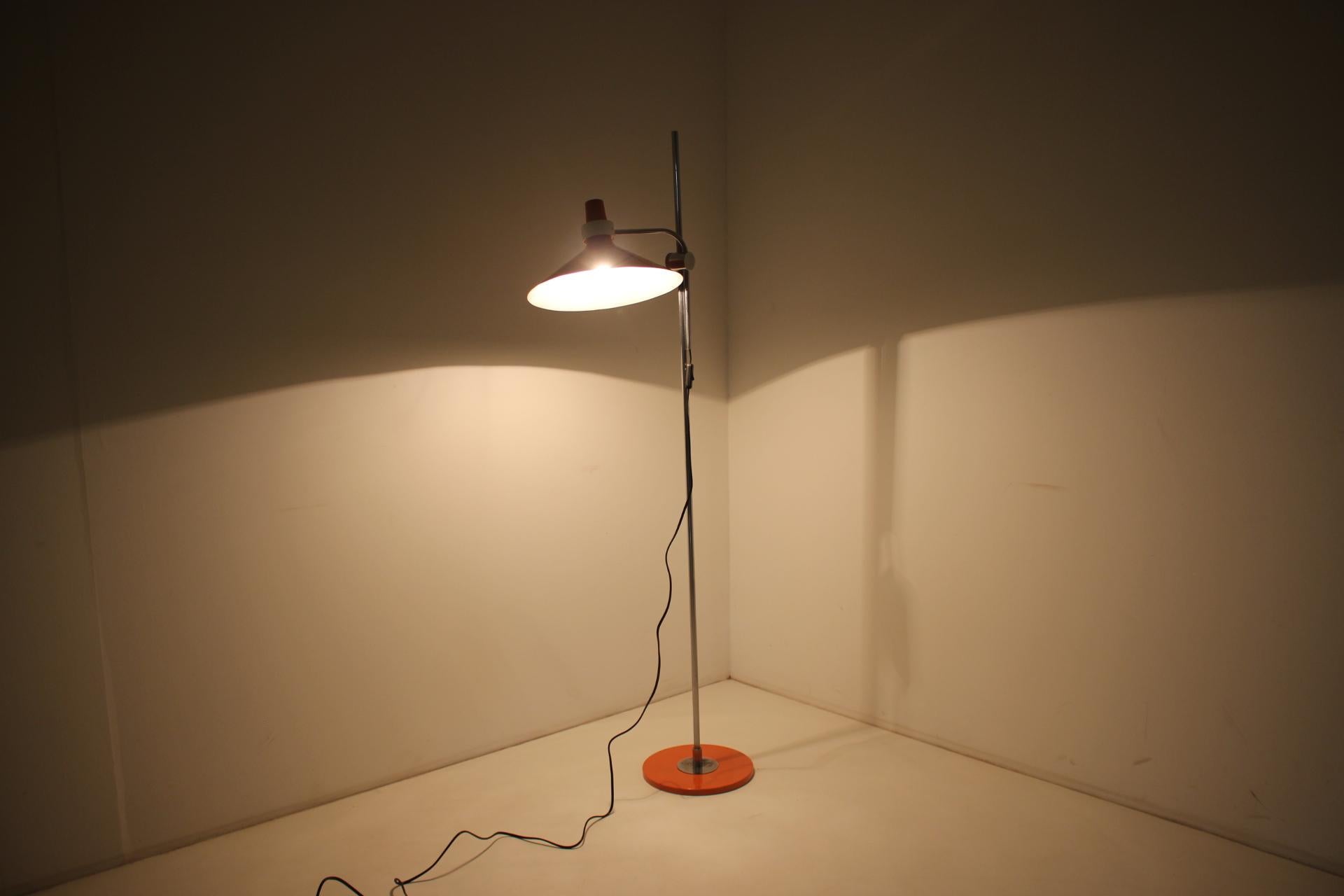 Midcentury Rare Floor Lamp by Pokrok Žilina, 1960s For Sale 8