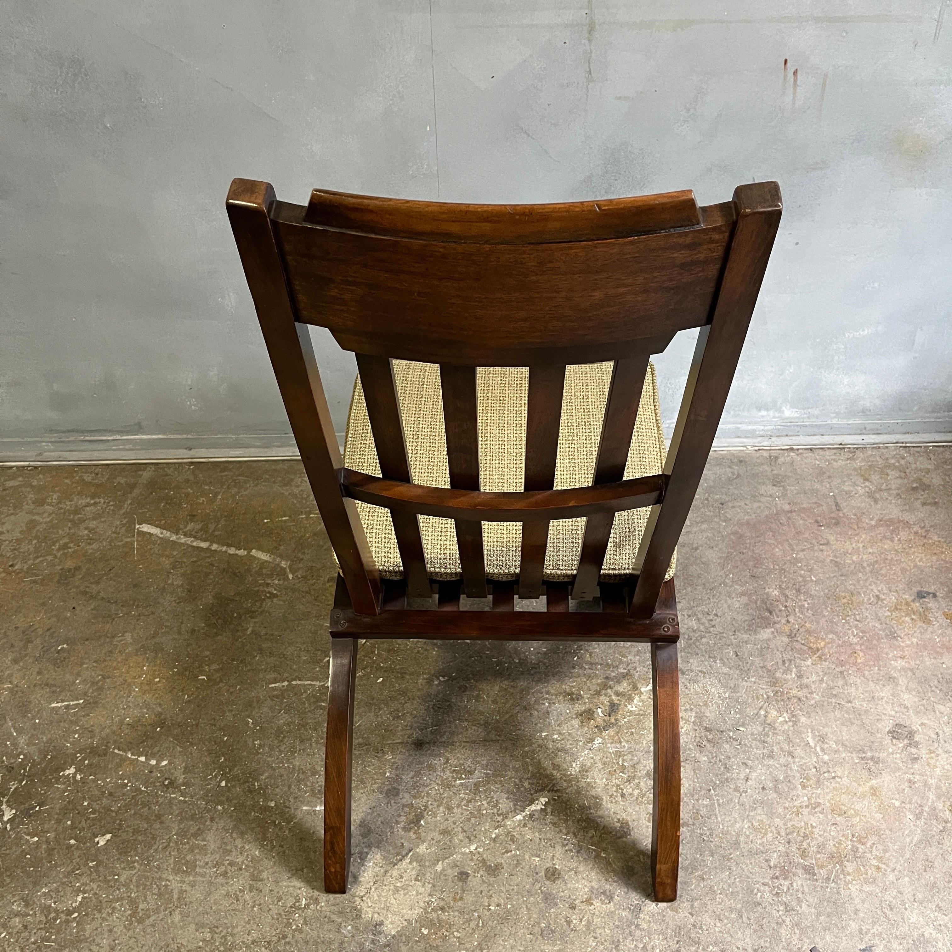 Seltener klappbarer Angle Chair von Milo Baughman aus der Mitte des Jahrhunderts im Angebot 5