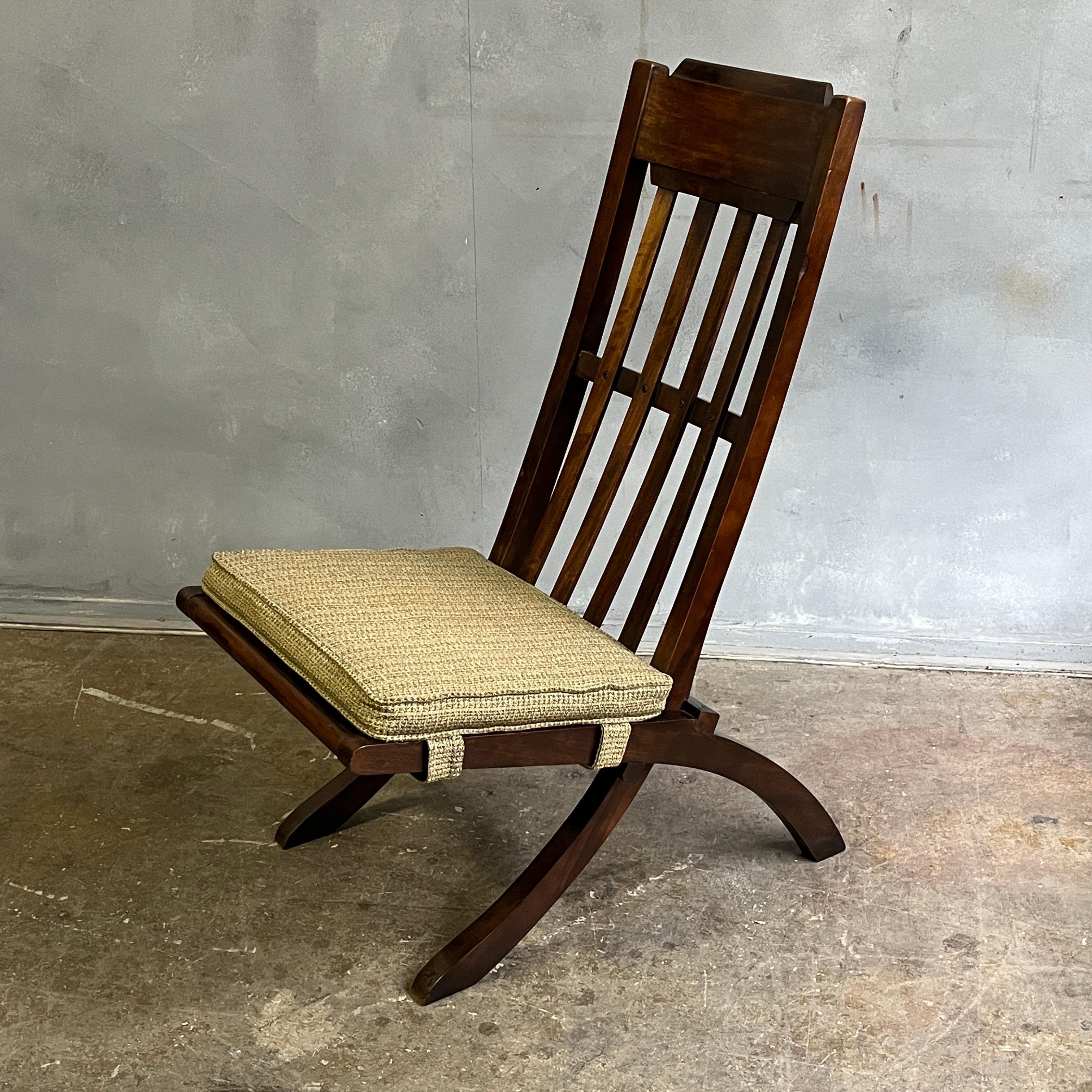 Seltener klappbarer Angle Chair von Milo Baughman aus der Mitte des Jahrhunderts im Angebot 2