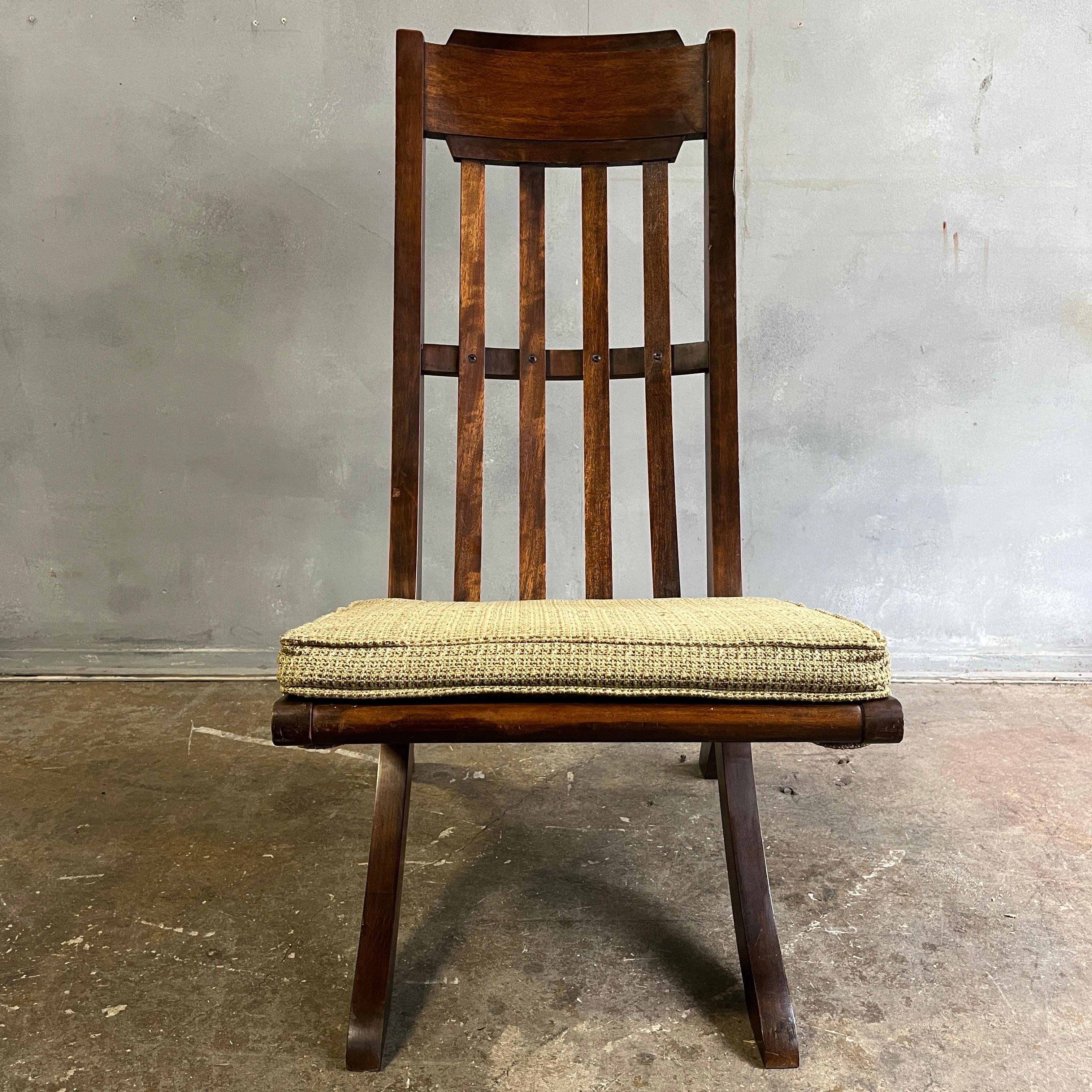 Seltener klappbarer Angle Chair von Milo Baughman aus der Mitte des Jahrhunderts im Angebot 4