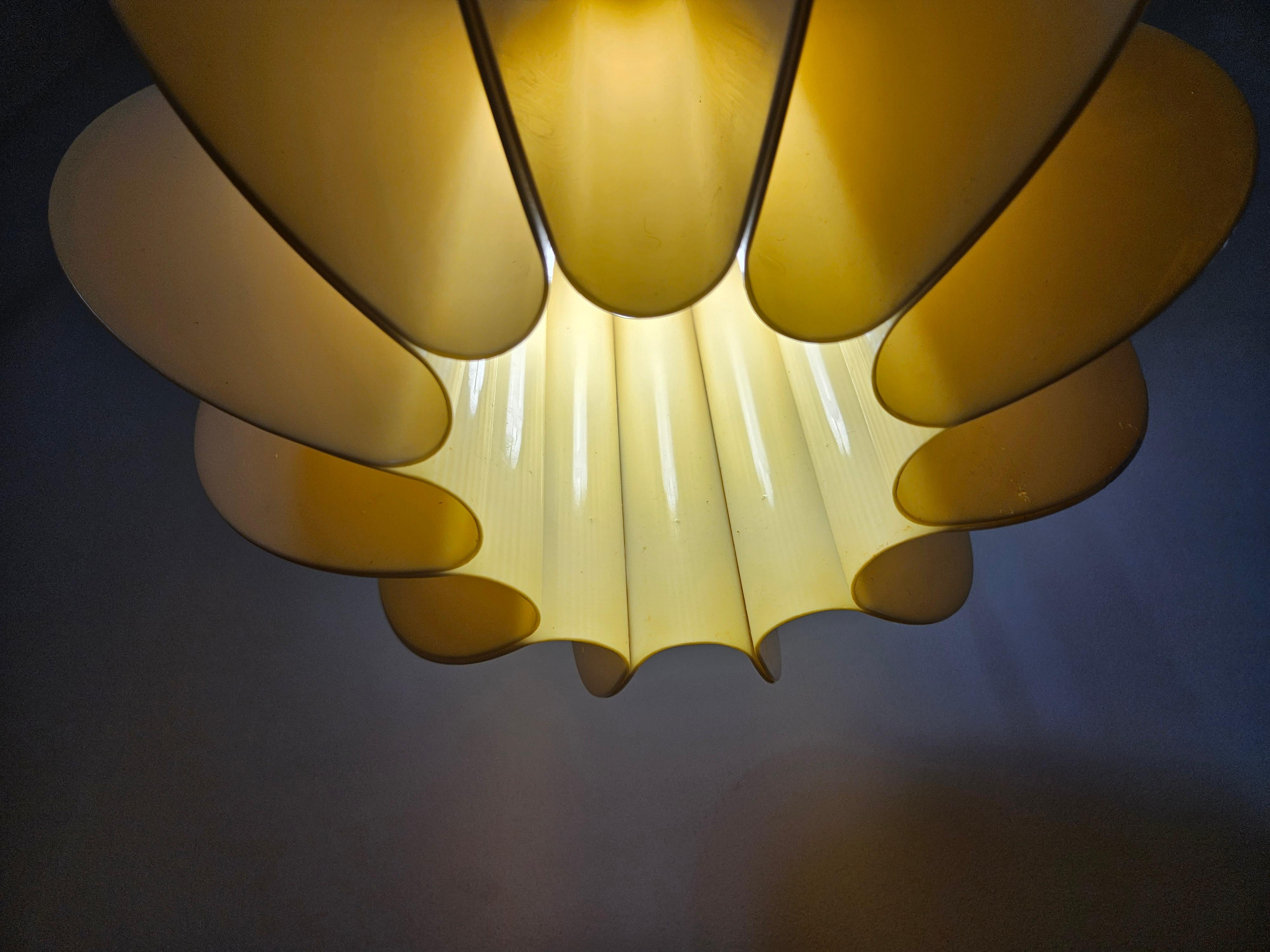 Midcentury Rare Large Pendant Pumpkin Desing, Italy, 1970s For Sale 3