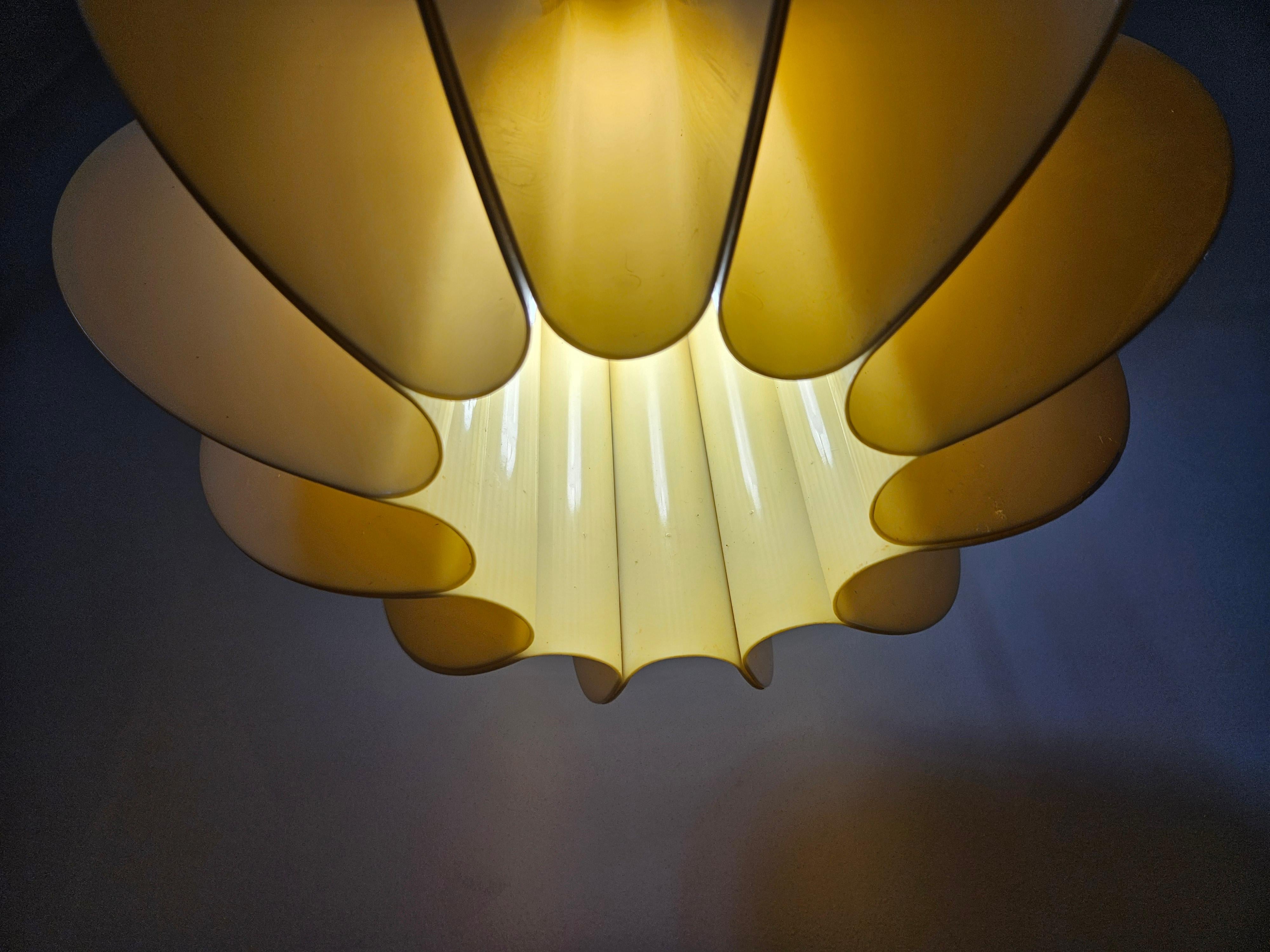 Midcentury Rare Large Pendant Pumpkin Desing, Italy, 1970s For Sale 4