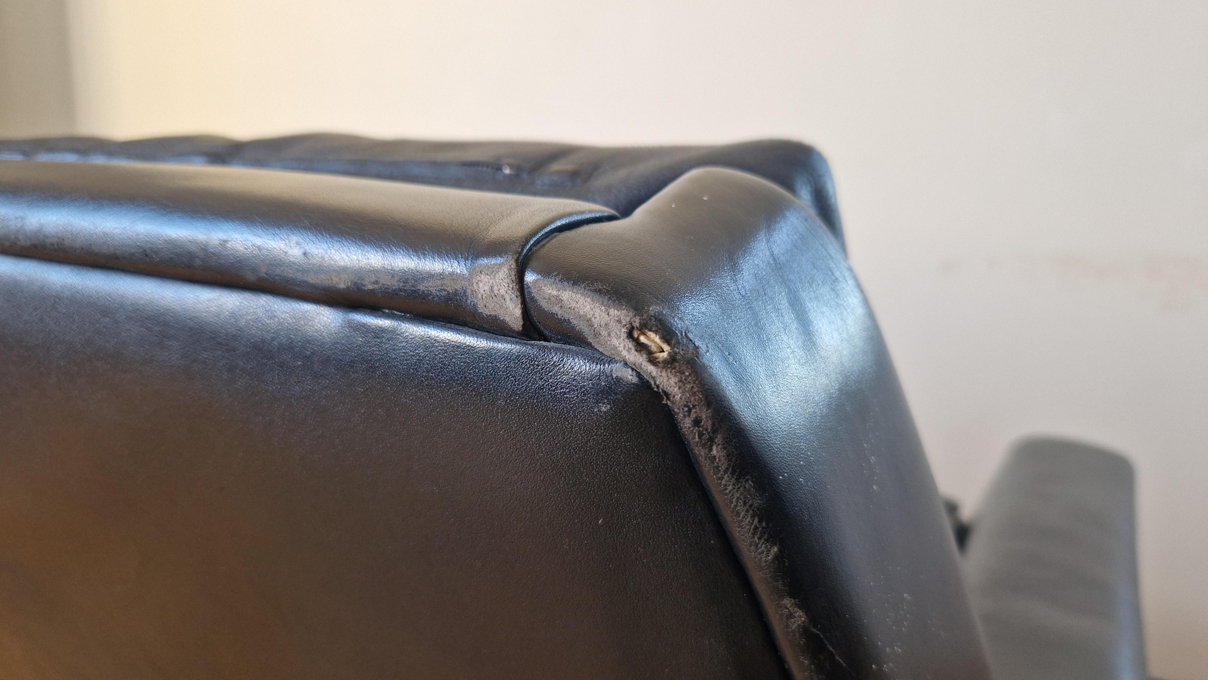 Seltenes Leder-Sofa aus der Mitte des Jahrhunderts Bovenkamp, Niederlande, 1960er Jahre im Angebot 3