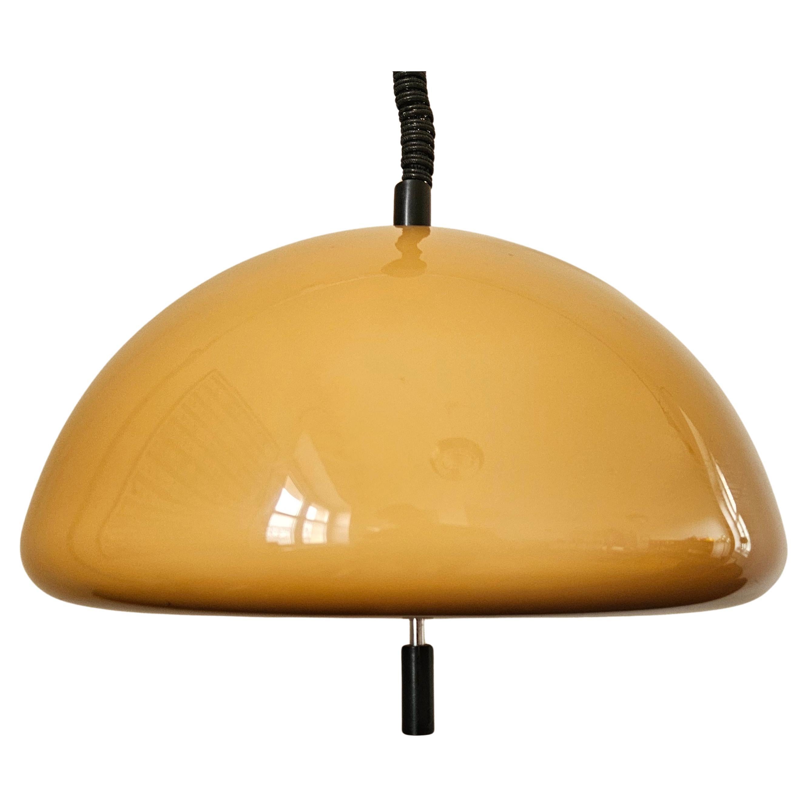 Midcentury Rare Pendant Guzzini, Luigi Massoni, Italy, 1970s For Sale