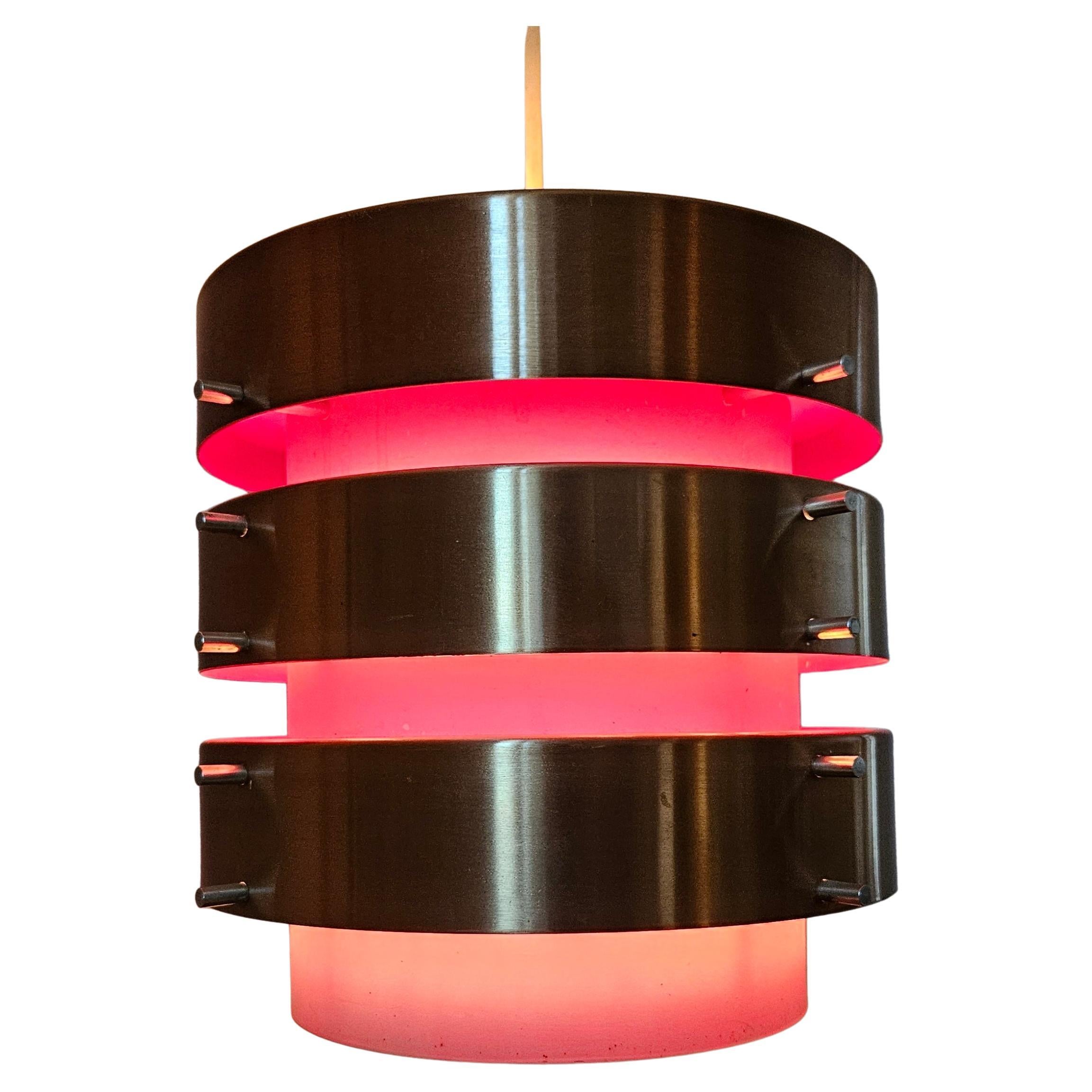 Midcentury Rare Pendant in style of Jo Hammerborg, Denmark, 1970s