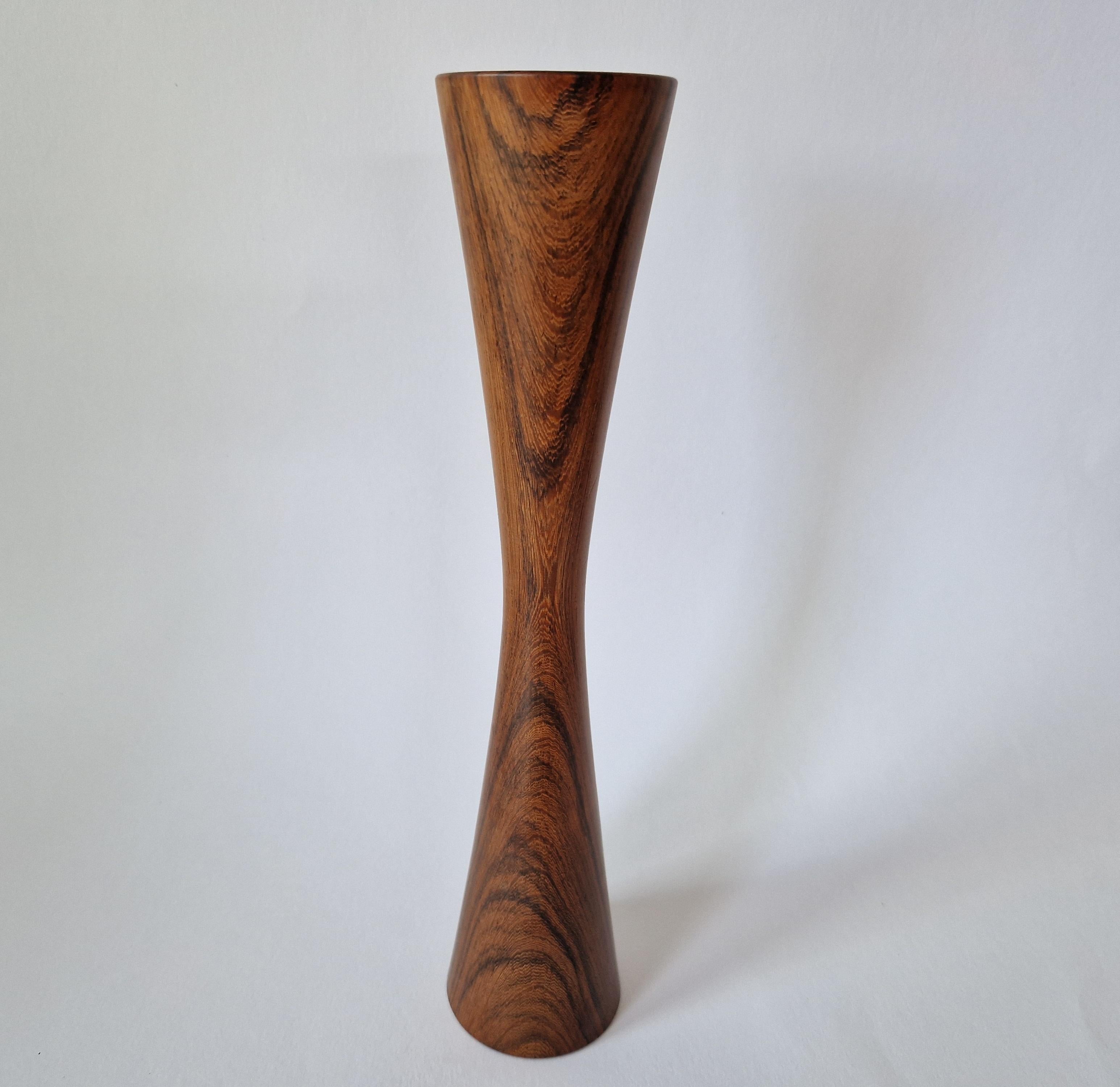 Midcentury Rare Rosewood Candleholder Casa Finland, Brazil, 1970s For Sale 4