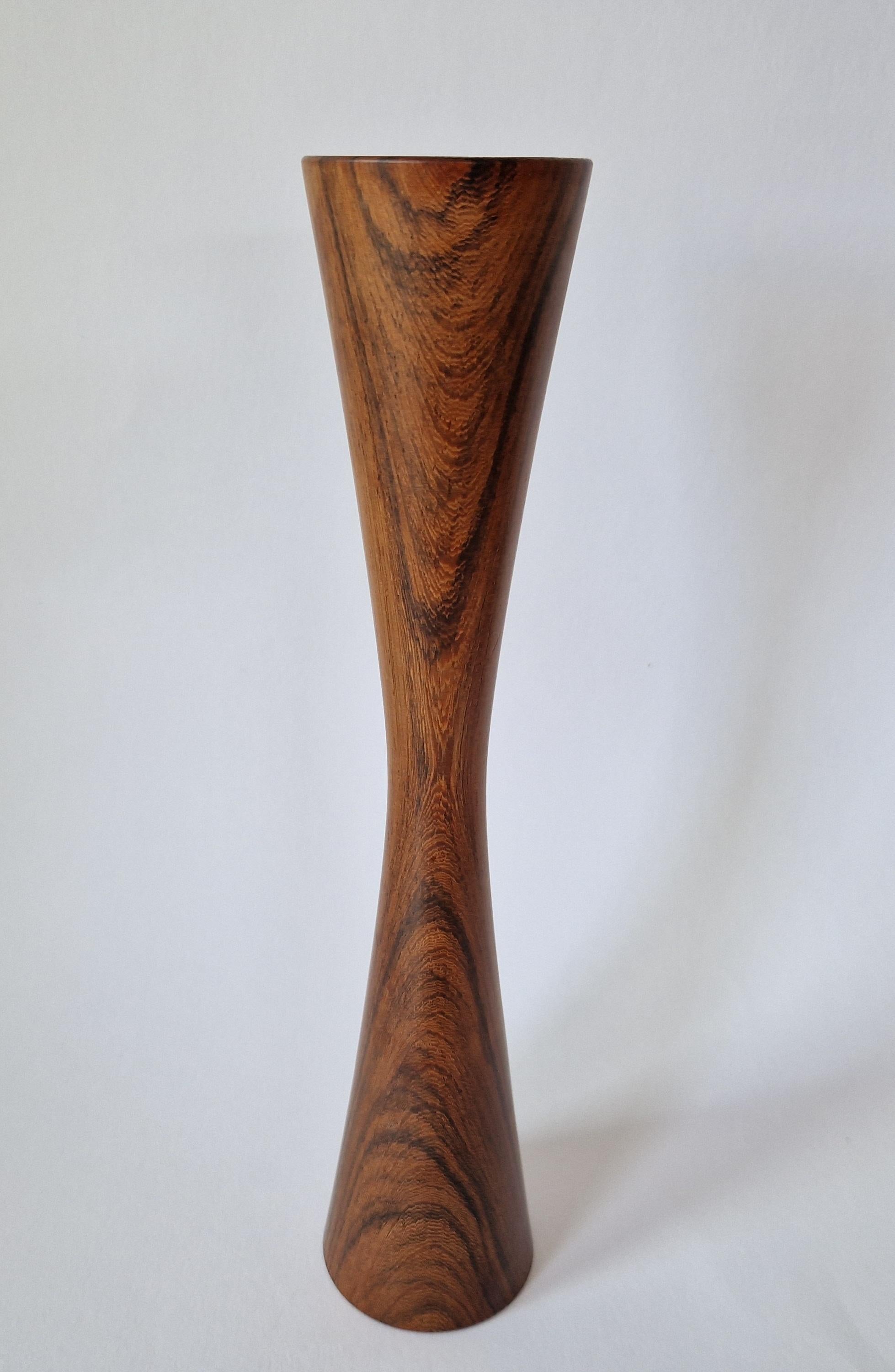 Midcentury Rare Rosewood Candleholder Casa Finland, Brazil, 1970s For Sale 2