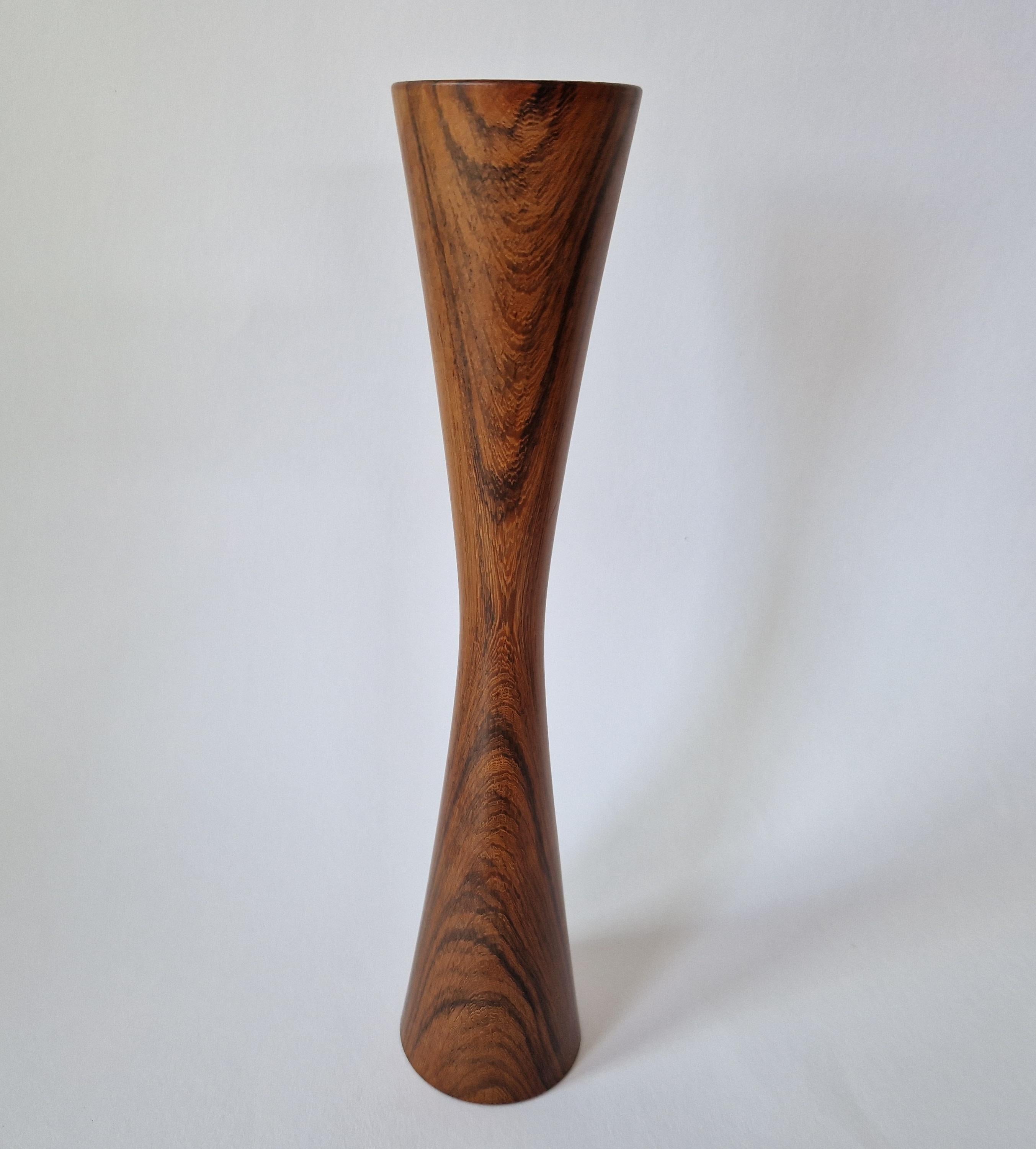 Midcentury Rare Rosewood Candleholder Casa Finland, Brazil, 1970s For Sale 3