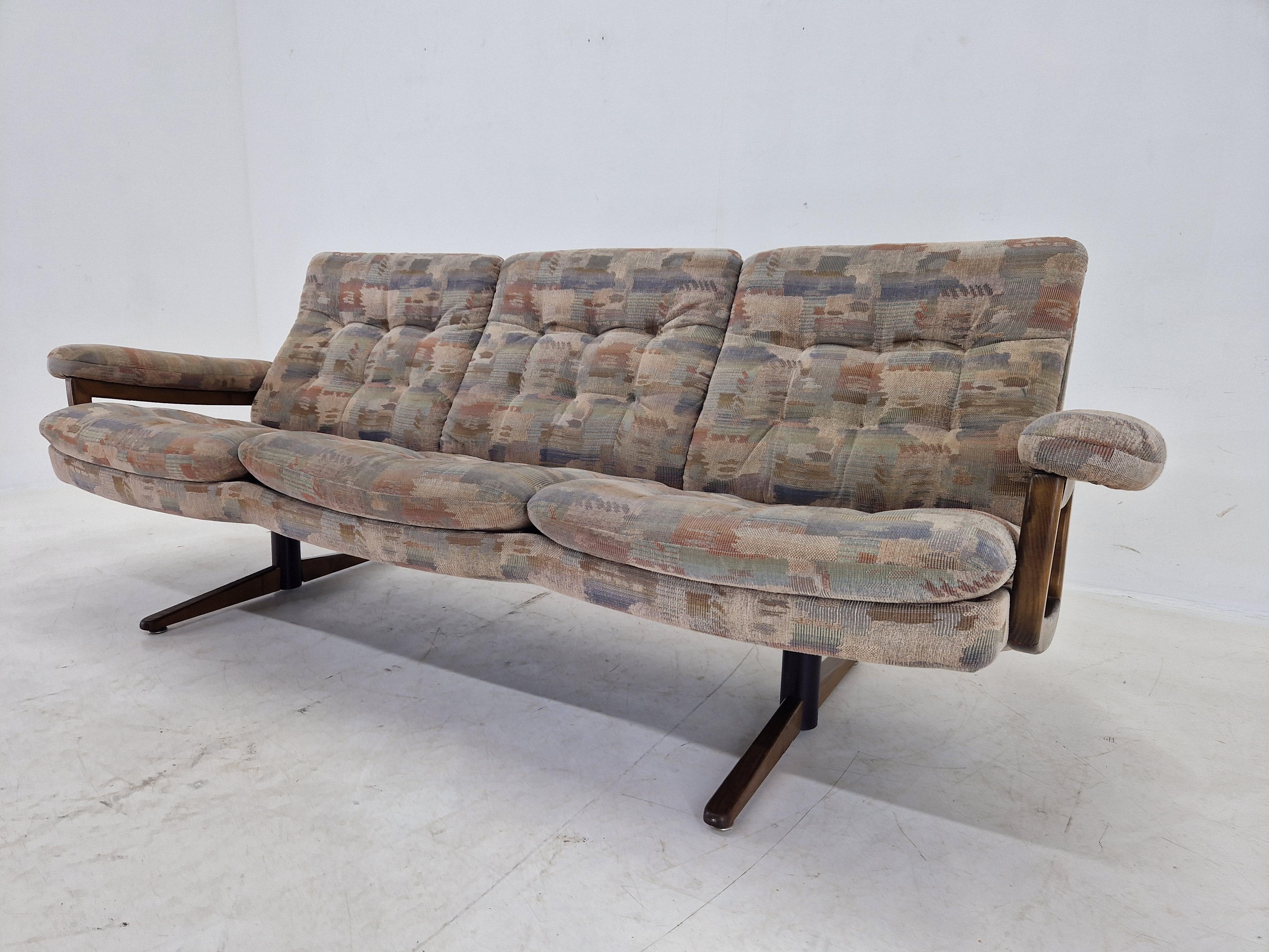 Midcentury Rare Scandinavian Sofa, Denmark, 1970s In Good Condition For Sale In Praha, CZ