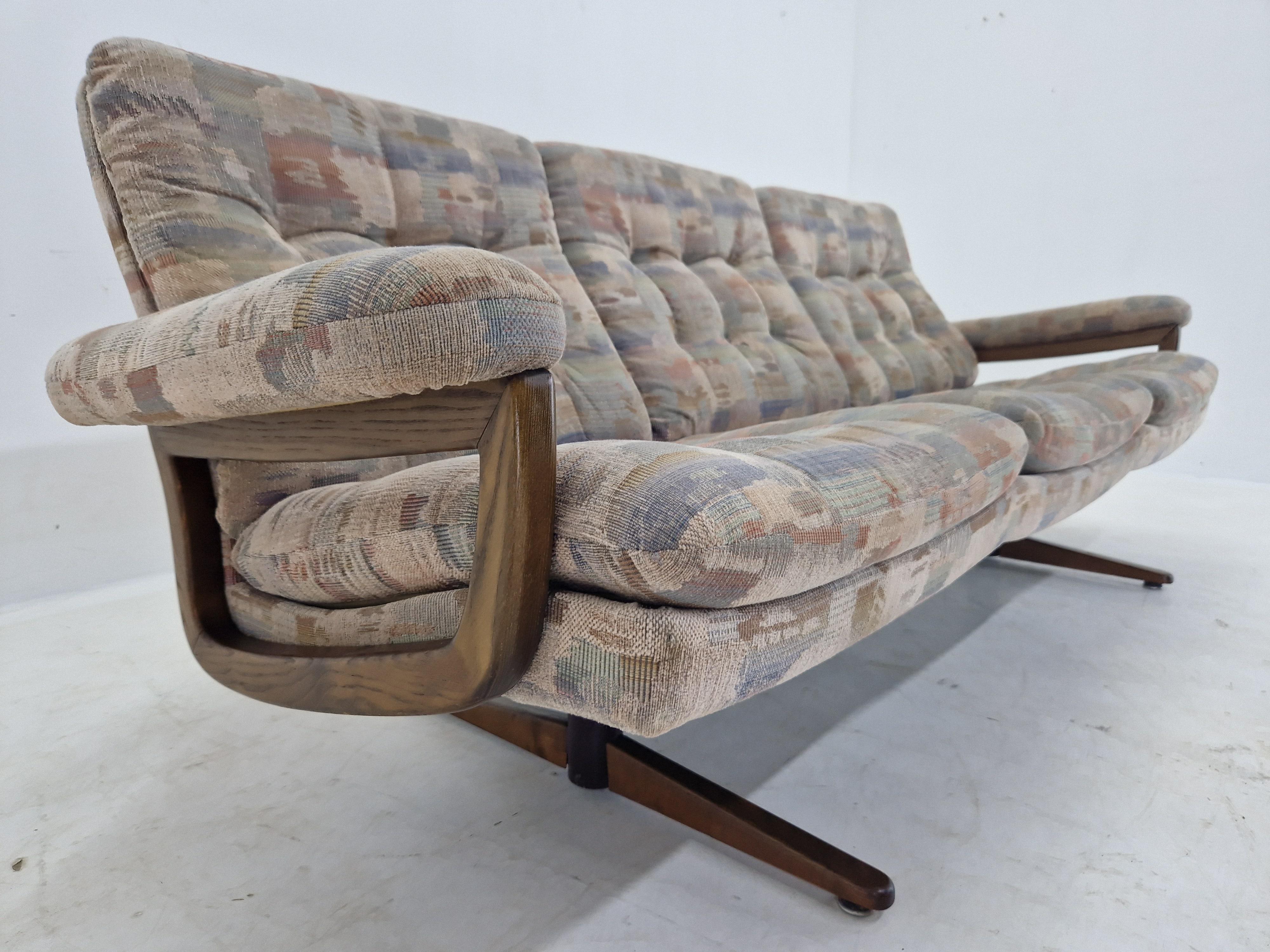 Raro sofá escandinavo de mediados de siglo, Dinamarca, 1970 en venta 2