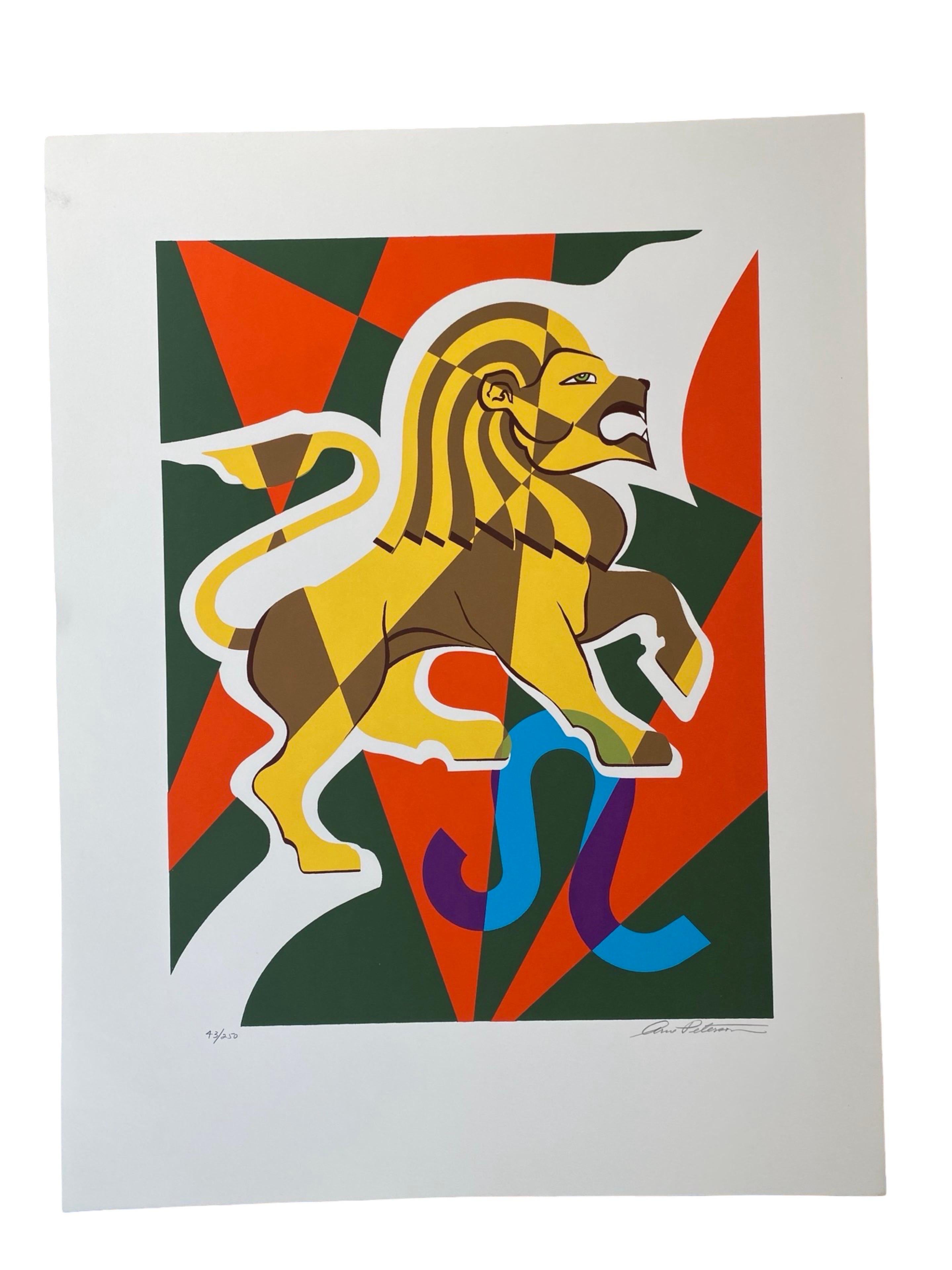 Seltener Satz moderner Kunstzeichen des Zodiac S/N Siebdrucke aus der Mitte des Jahrhunderts im Angebot 1