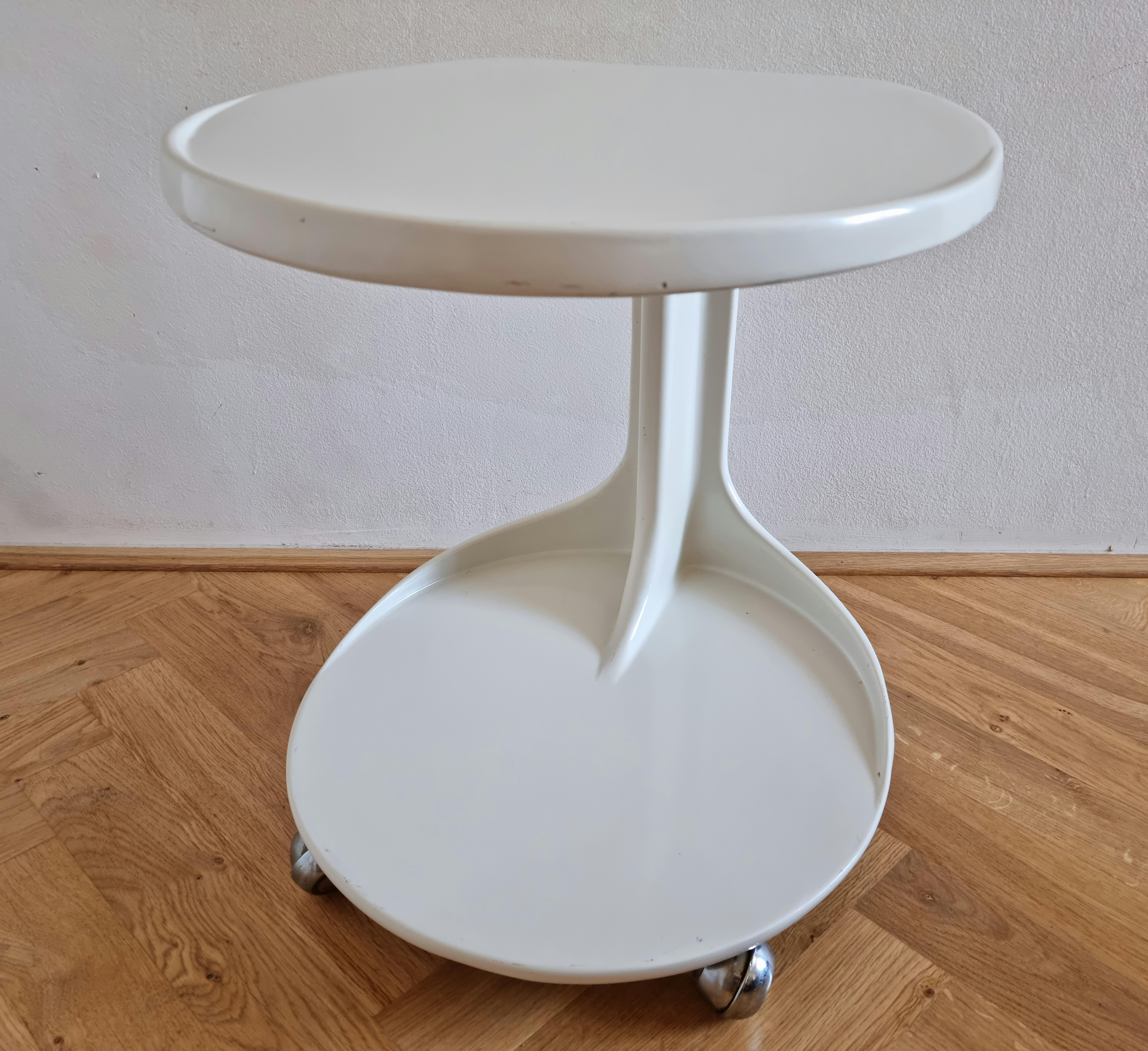 Midcentury Rare Side or Serving Table, Space Age Style, Italy, 1970s For Sale 3